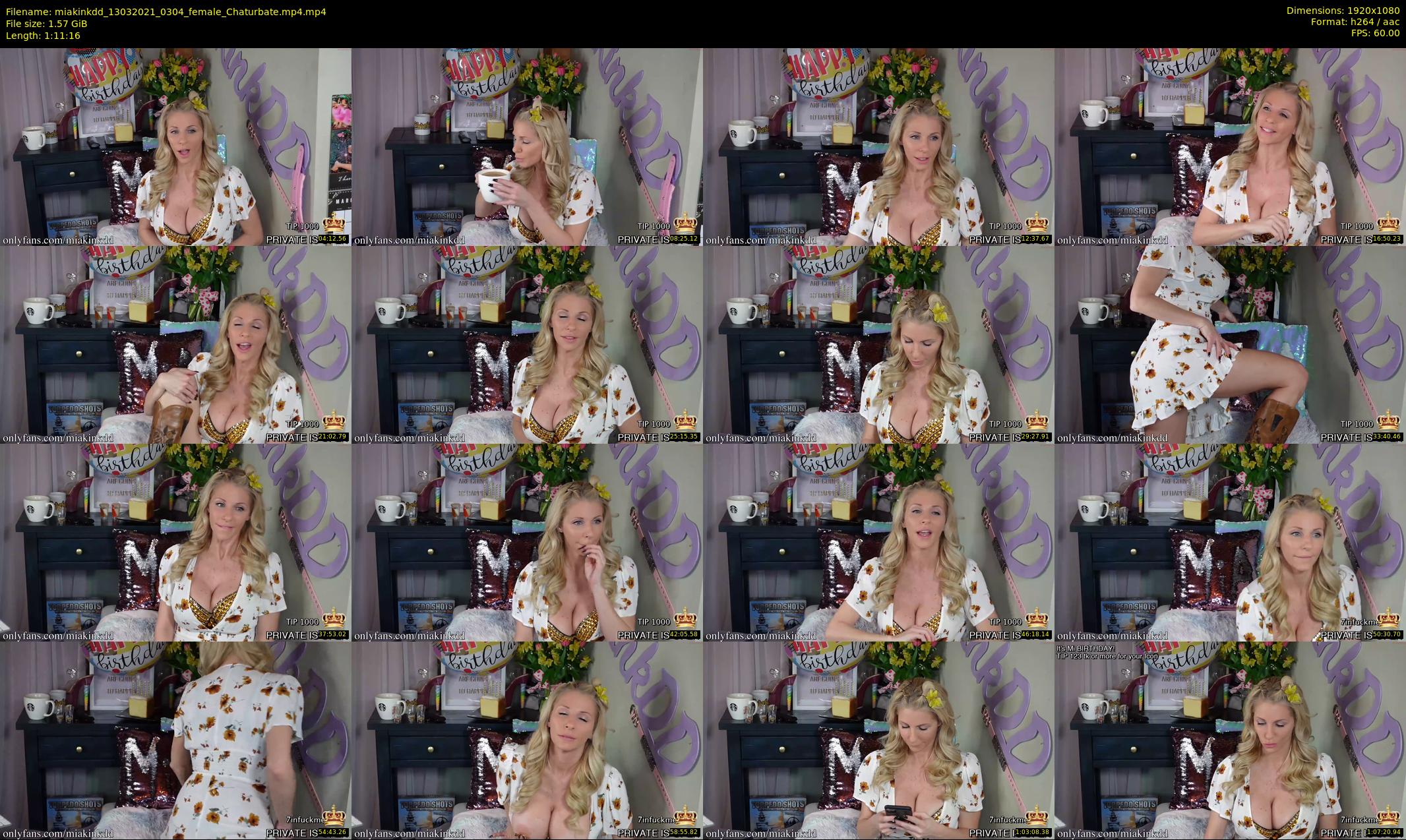 miakinkdd — 72 minute Chaturbate female cam show recording, 1080p, Mar 13, 2021