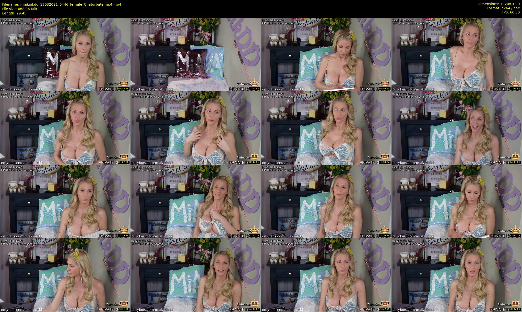 miakinkdd — 30 minute Chaturbate female cam show recording, 1080p, Mar 13, 2021