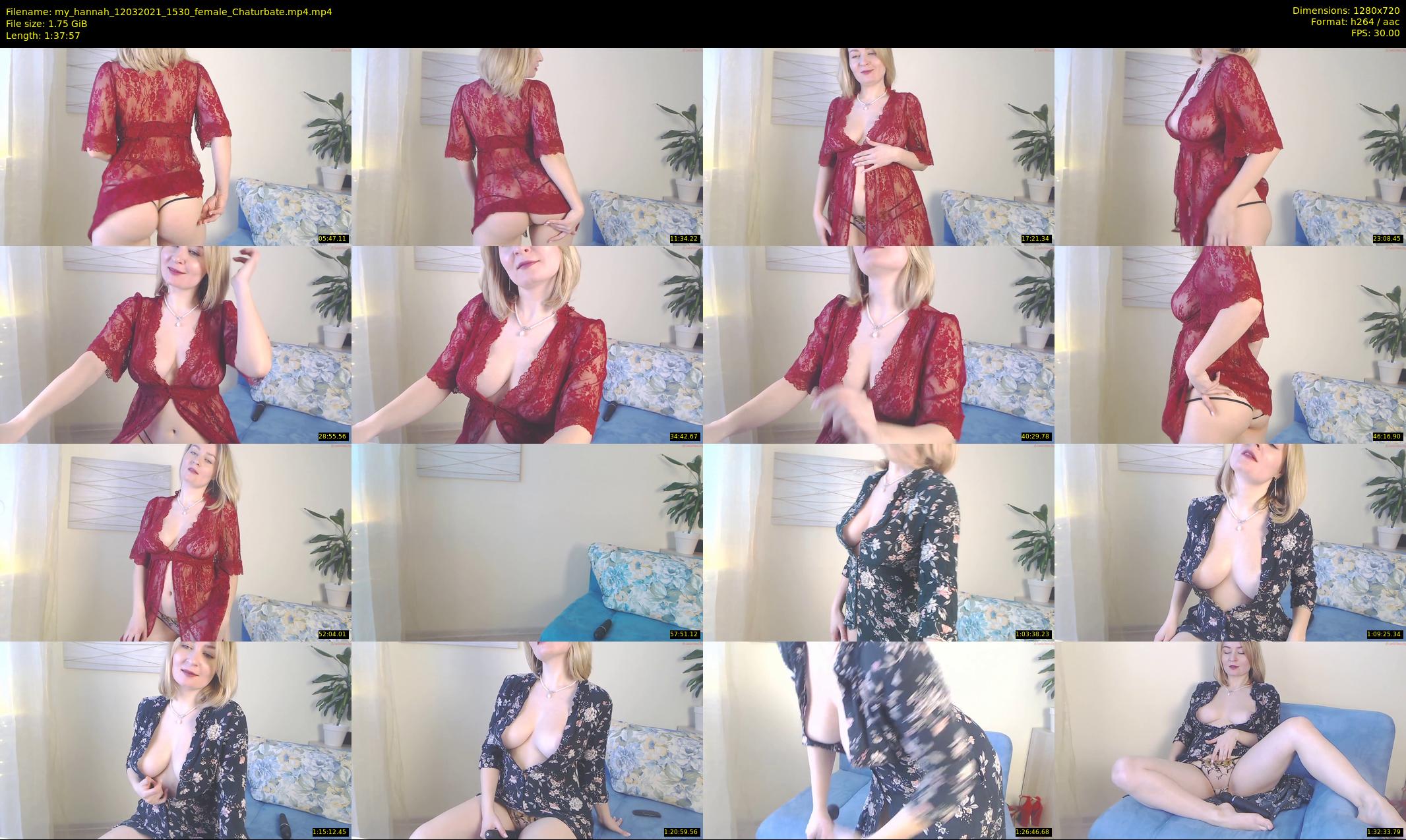 my_hannah — 98 minute Chaturbate female cam show recording, 720p, Mar 12, 2021