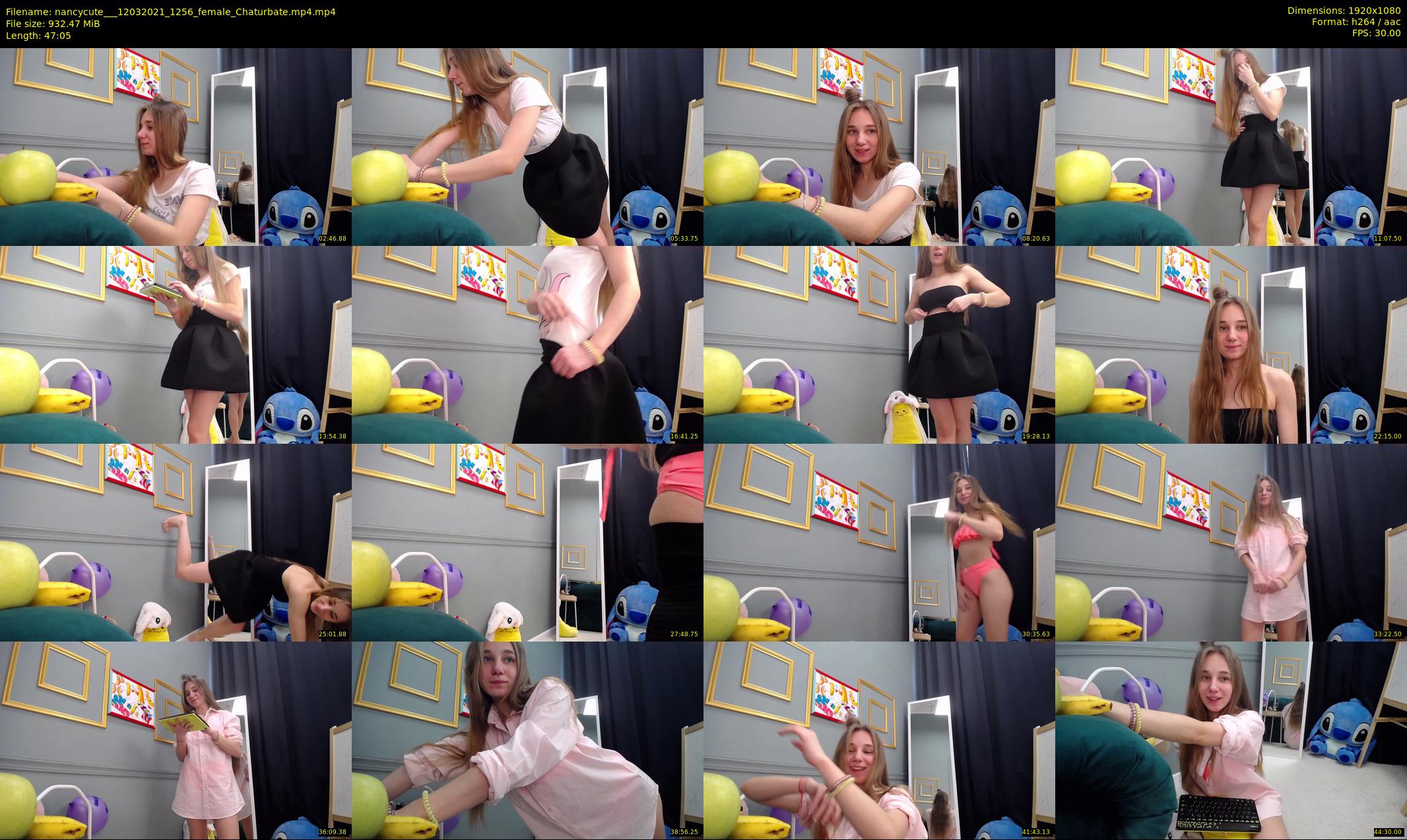 nancycute__ — 48 minute Chaturbate female cam show recording, 1080p, Mar 12, 2021