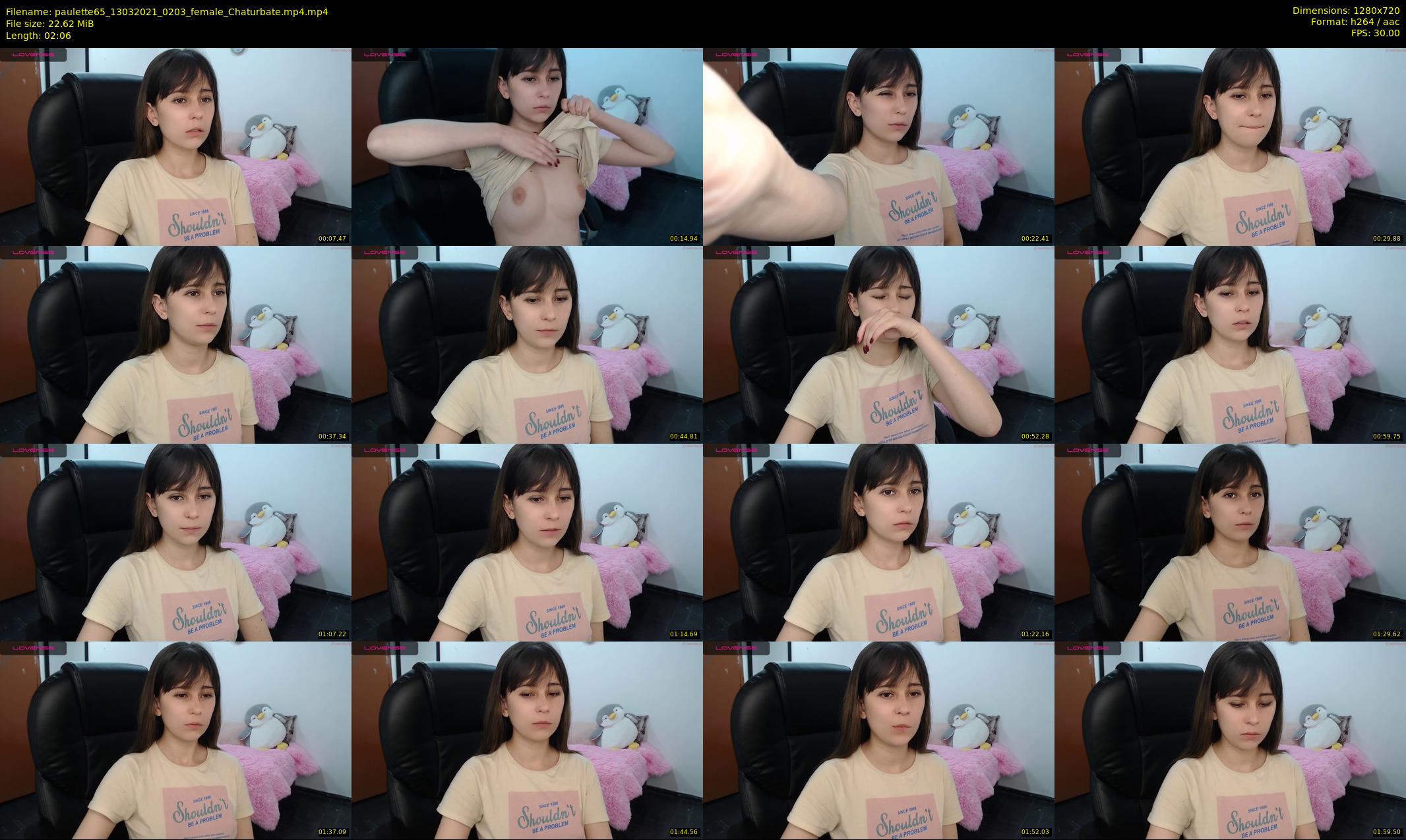 paulette65 — 3 minute Chaturbate female cam show recording, 720p, Mar 13, 2021