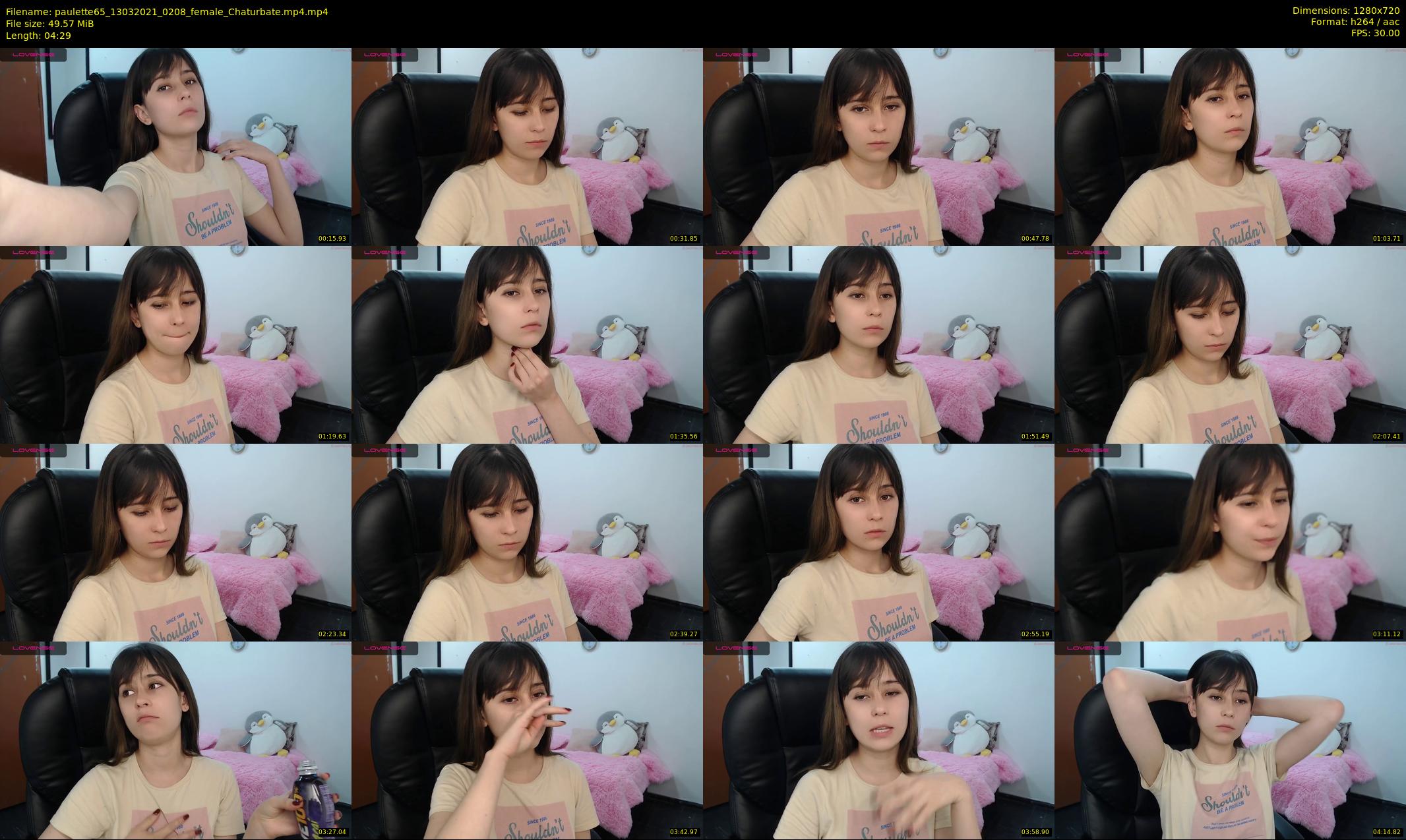 paulette65 — 5 minute Chaturbate female cam show recording, 720p, Mar 13, 2021