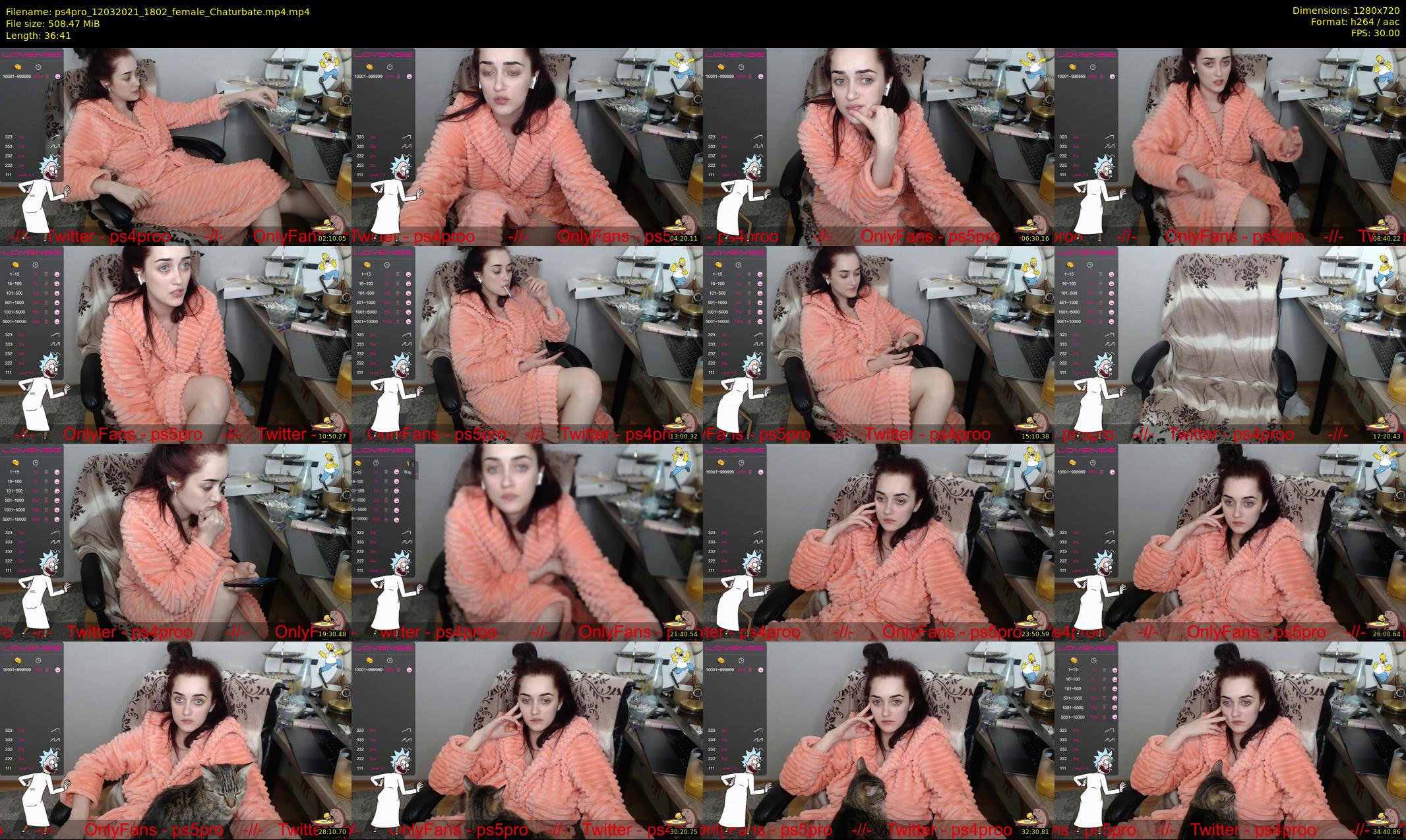 ps4pro — 37 minute Chaturbate female cam show recording, 720p, Mar 12, 2021