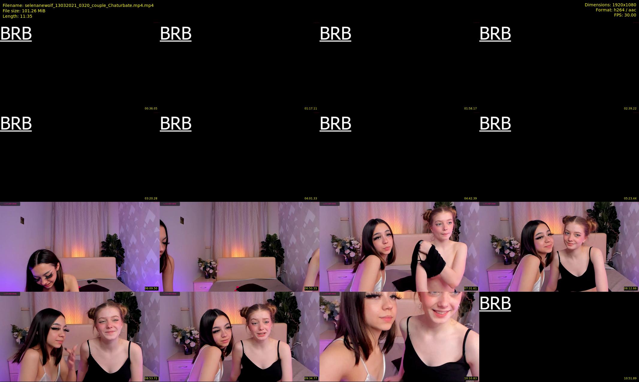 selenanewolf — 12 minute Chaturbate couple cam show recording, 1080p, Mar 13, 2021