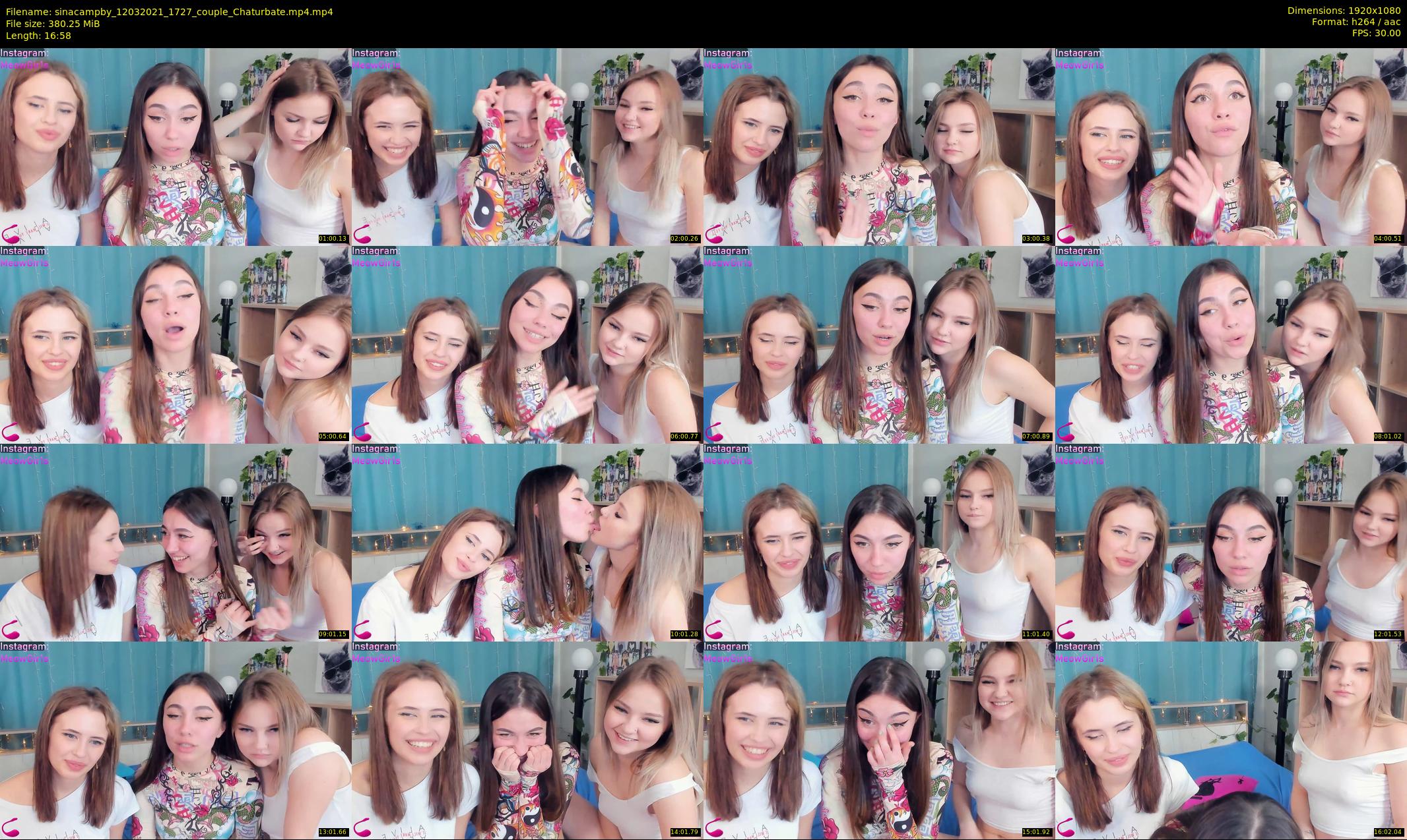sinacampby — 17 minute Chaturbate couple cam show recording, 1080p, Mar 12, 2021