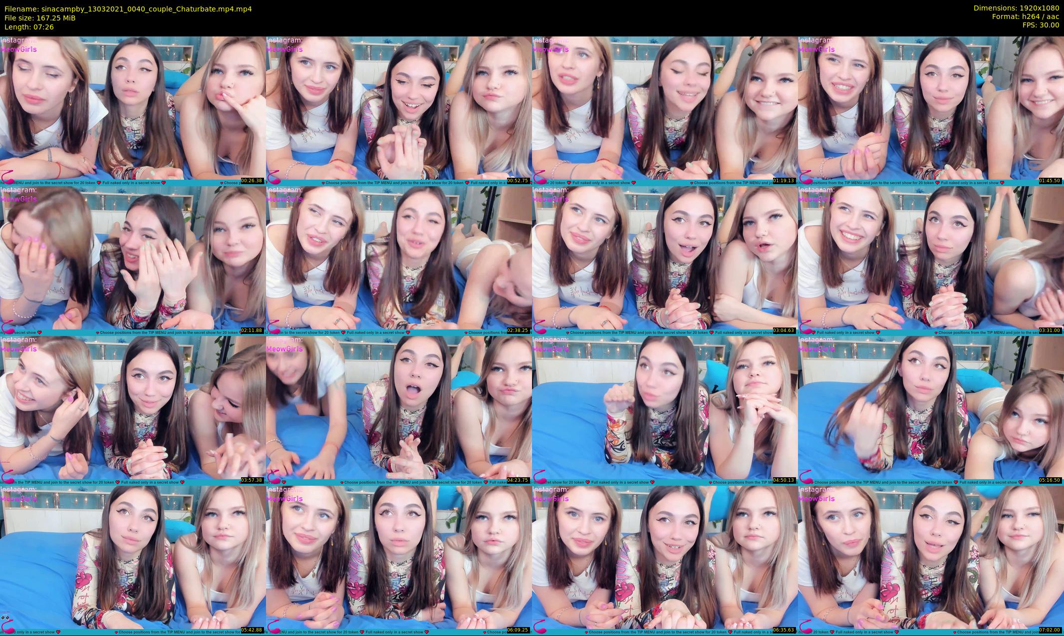 sinacampby — 8 minute Chaturbate couple cam show recording, 1080p, Mar 13, 2021