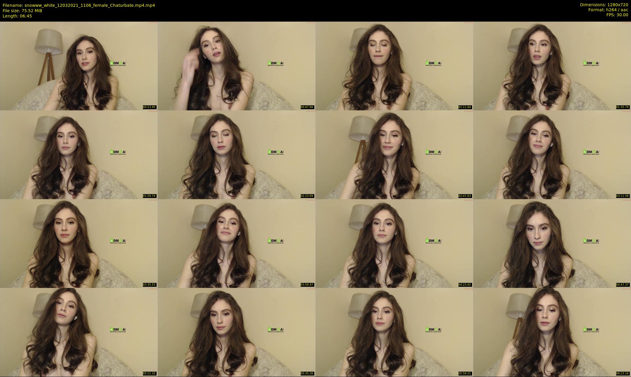 snowww_white — 7 minute Chaturbate female cam show recording, 720p, Mar 12, 2021