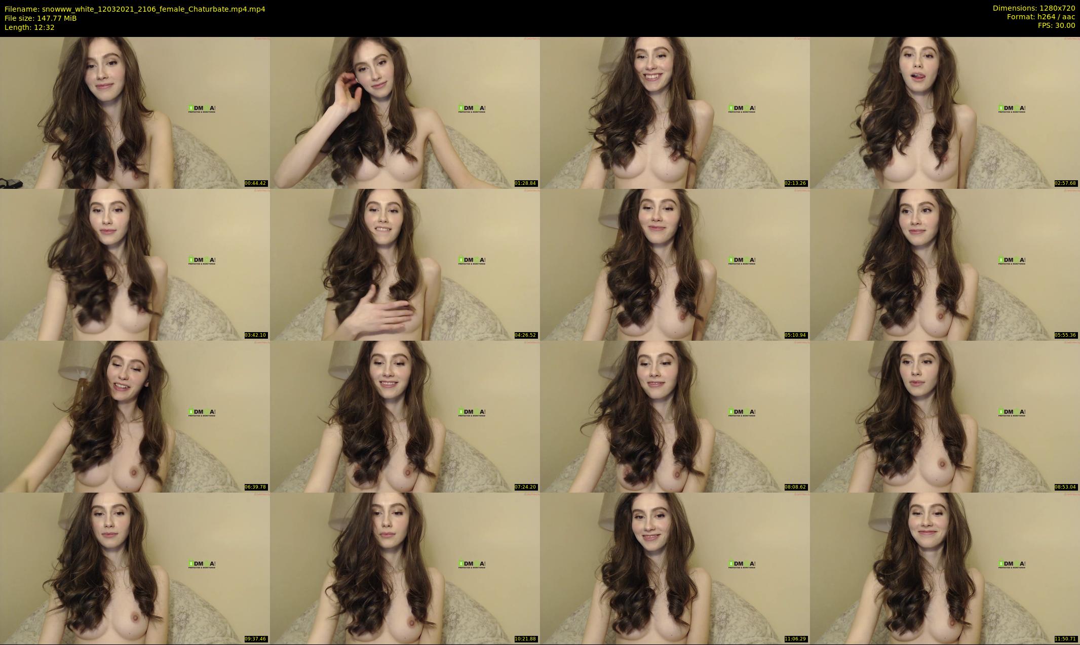 snowww_white — 13 minute Chaturbate female cam show recording, 720p, Mar 12, 2021