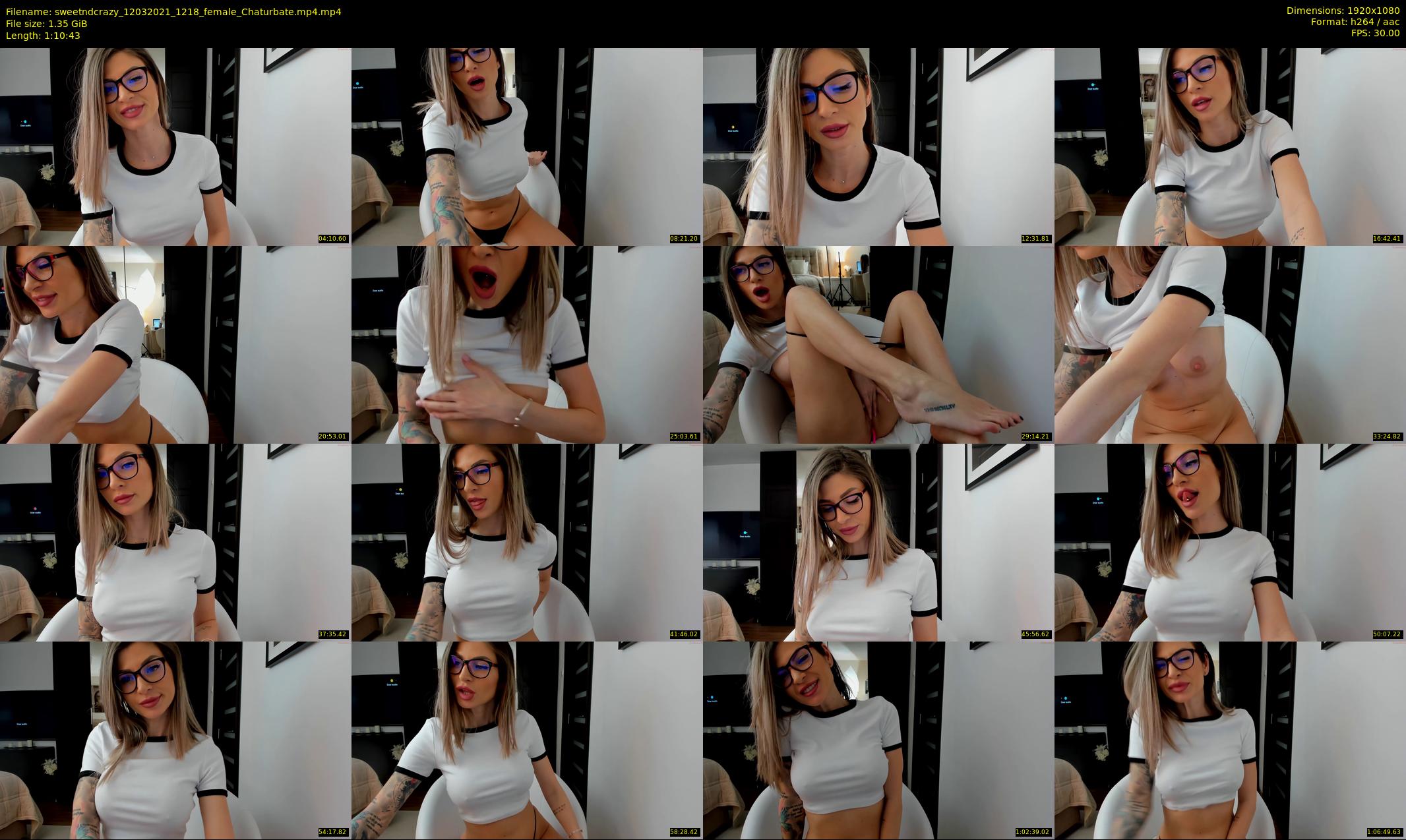 sweetndcrazy — 71 minute Chaturbate female cam show recording, 1080p, Mar 12, 2021
