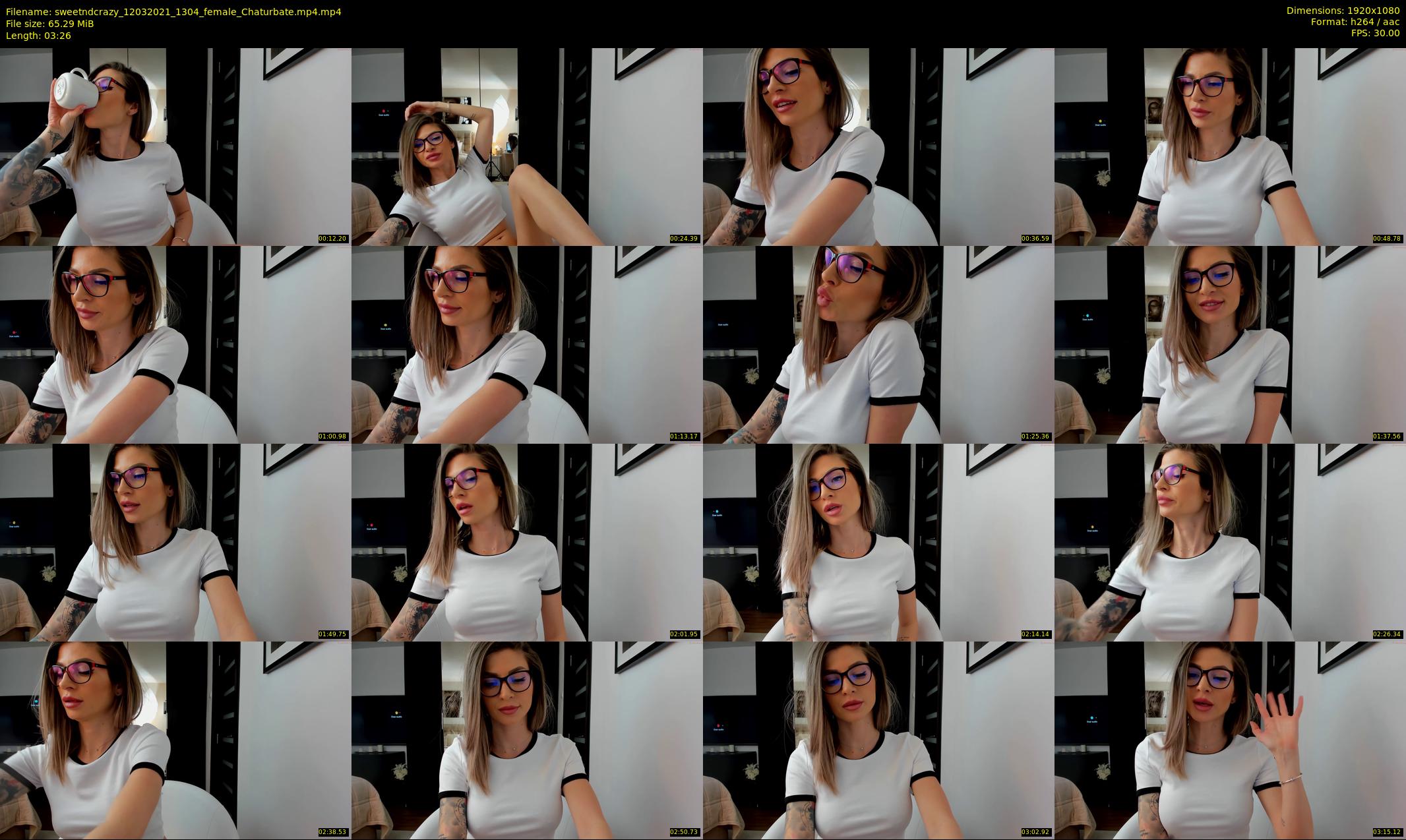 sweetndcrazy — 4 minute Chaturbate female cam show recording, 1080p, Mar 12, 2021