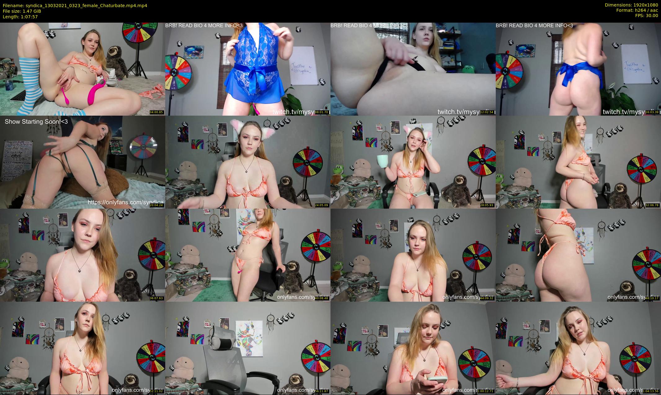 syndica — 68 minute Chaturbate female cam show recording, 1080p, Mar 13, 2021