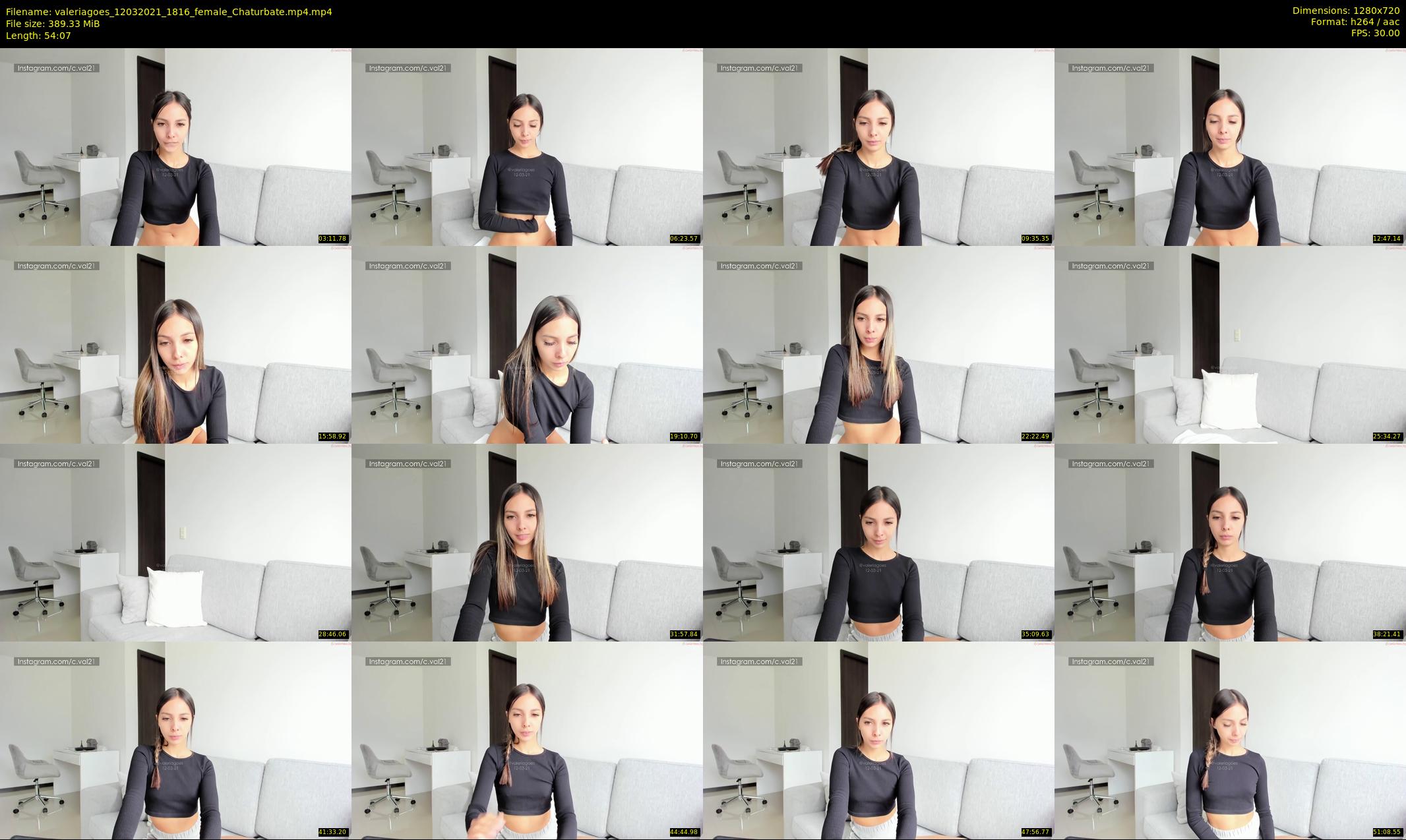 valeriagoes — 55 minute Chaturbate female cam show recording, 720p, Mar 12, 2021