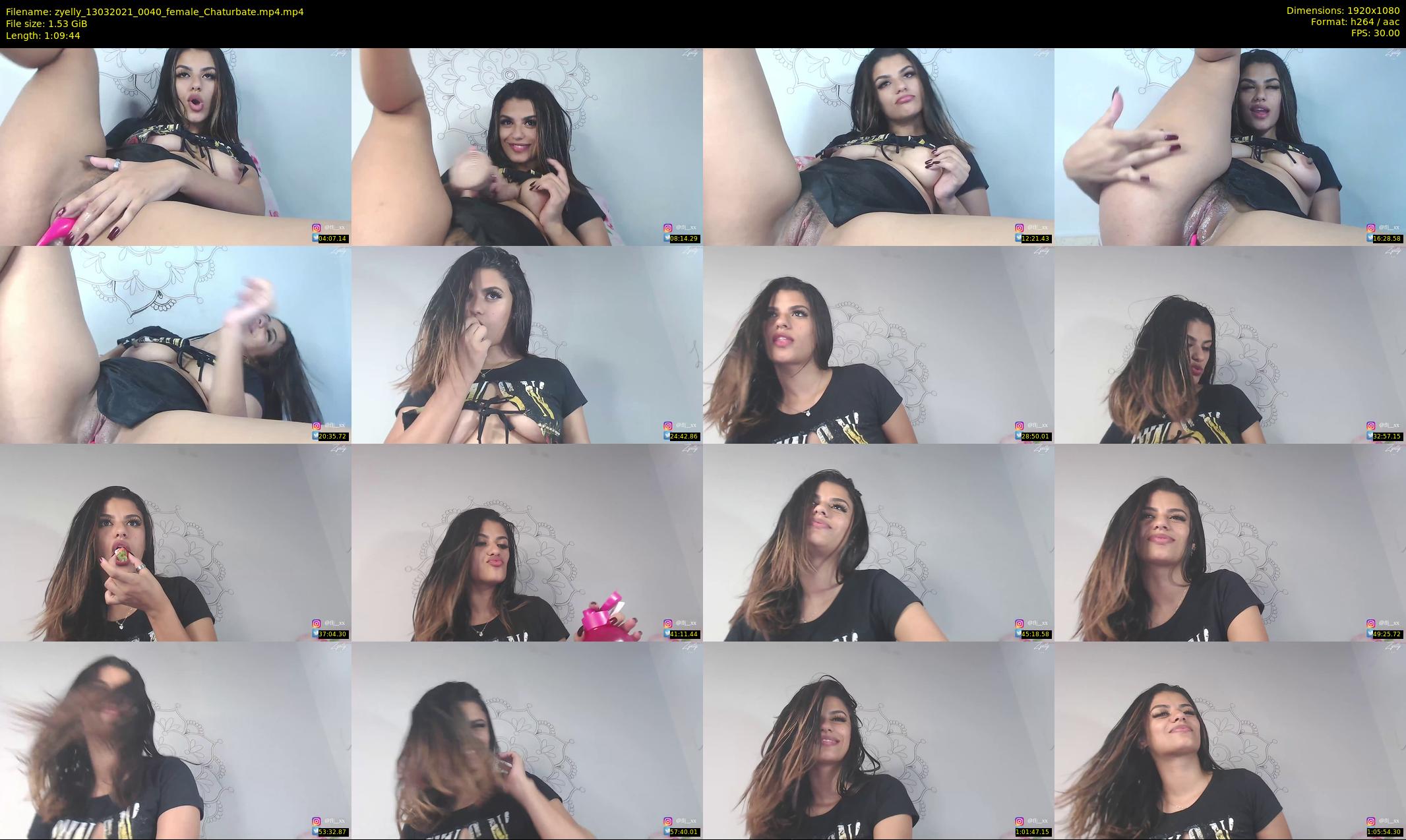 zyelly — 70 minute Chaturbate female cam show recording, 1080p, Mar 13, 2021