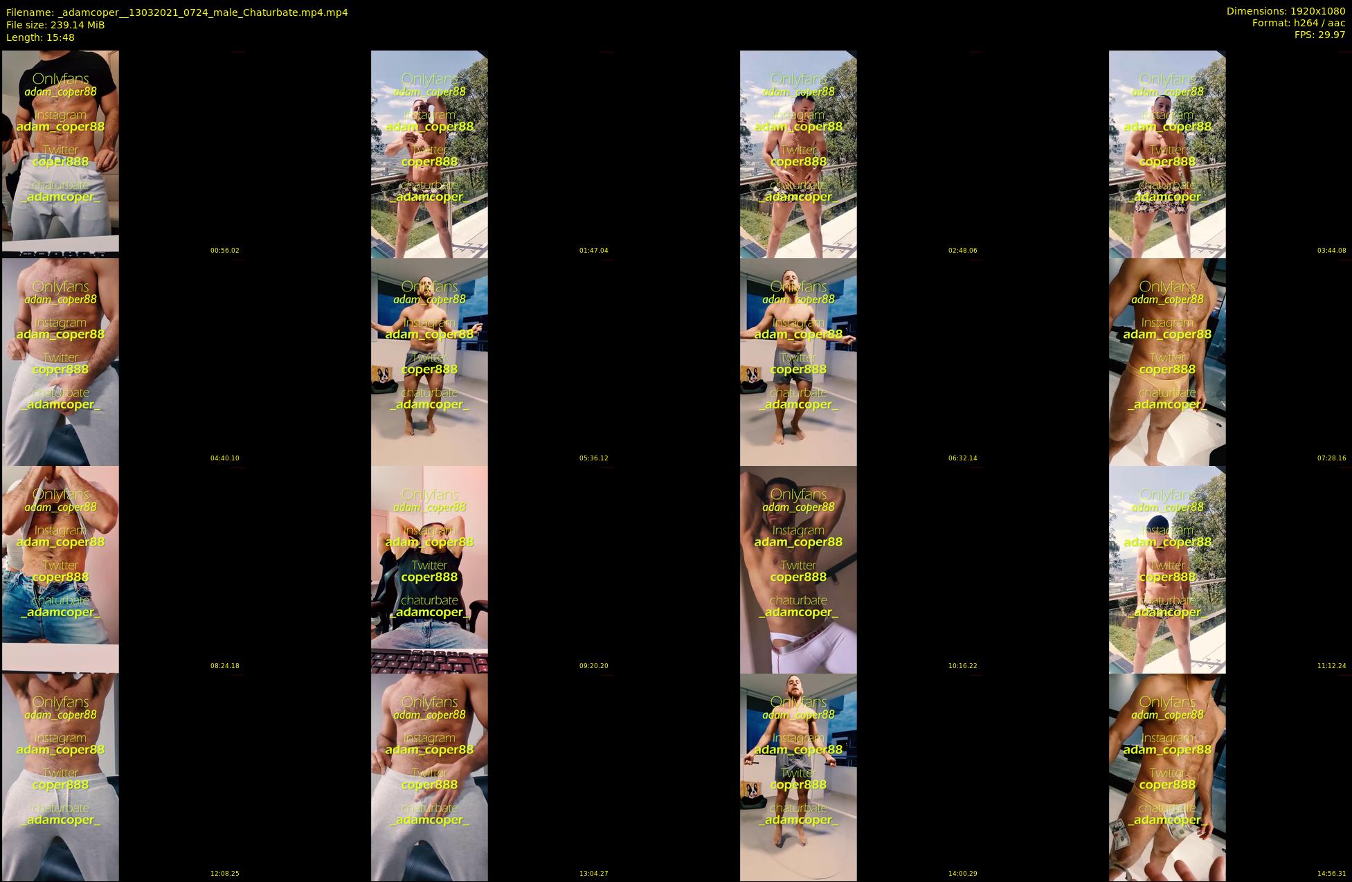_adamcoper_ — 16 minute Chaturbate male cam show recording, 1080p, Mar 13, 2021