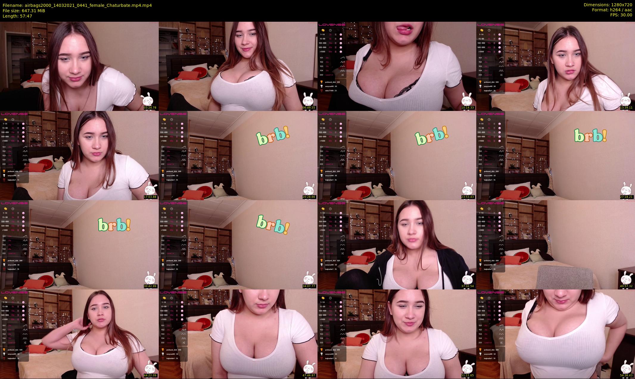 airbags2000 — 58 minute Chaturbate female cam show recording, 720p, Mar 14, 2021