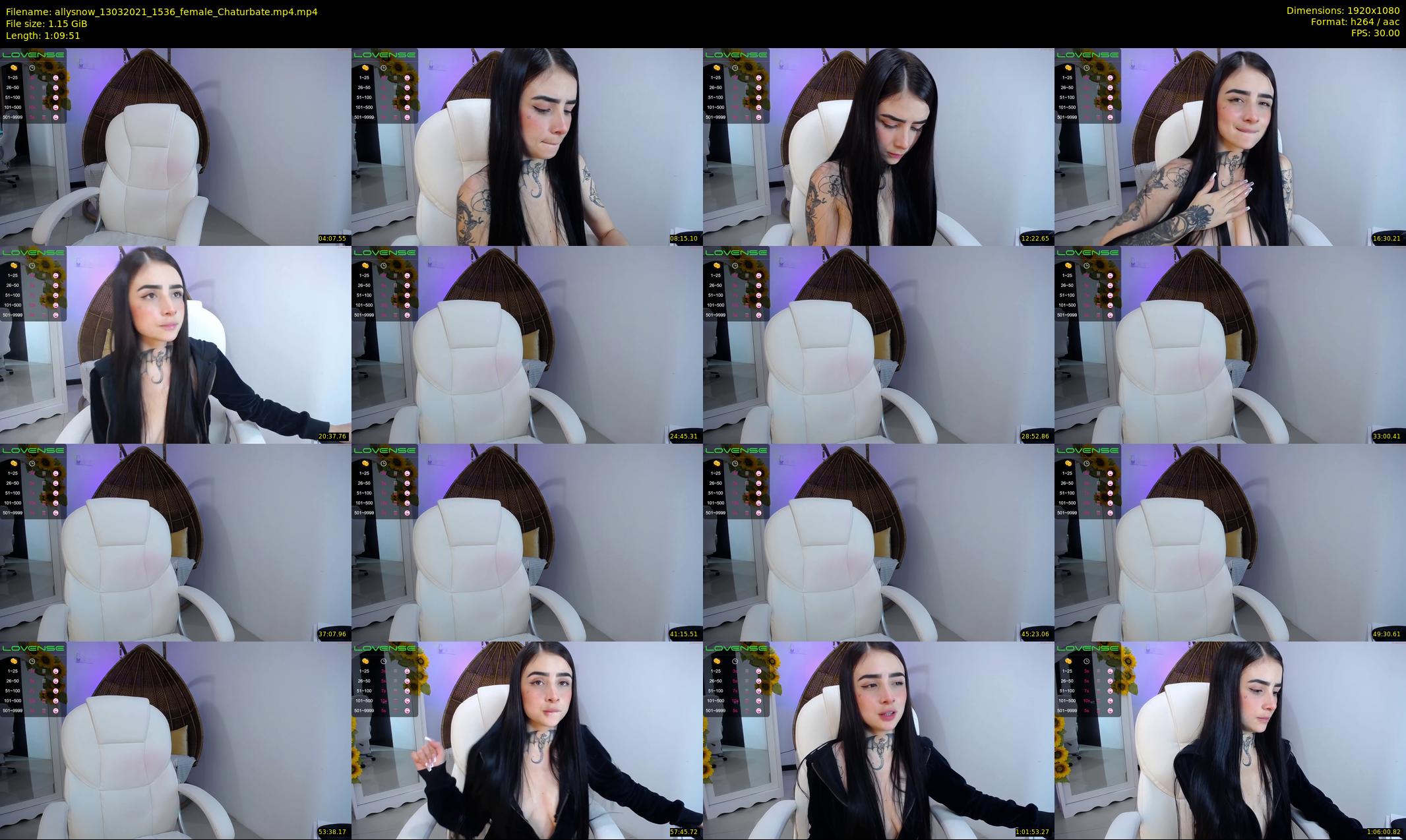 allysnow — 70 minute Chaturbate female cam show recording, 1080p, Mar 13, 2021