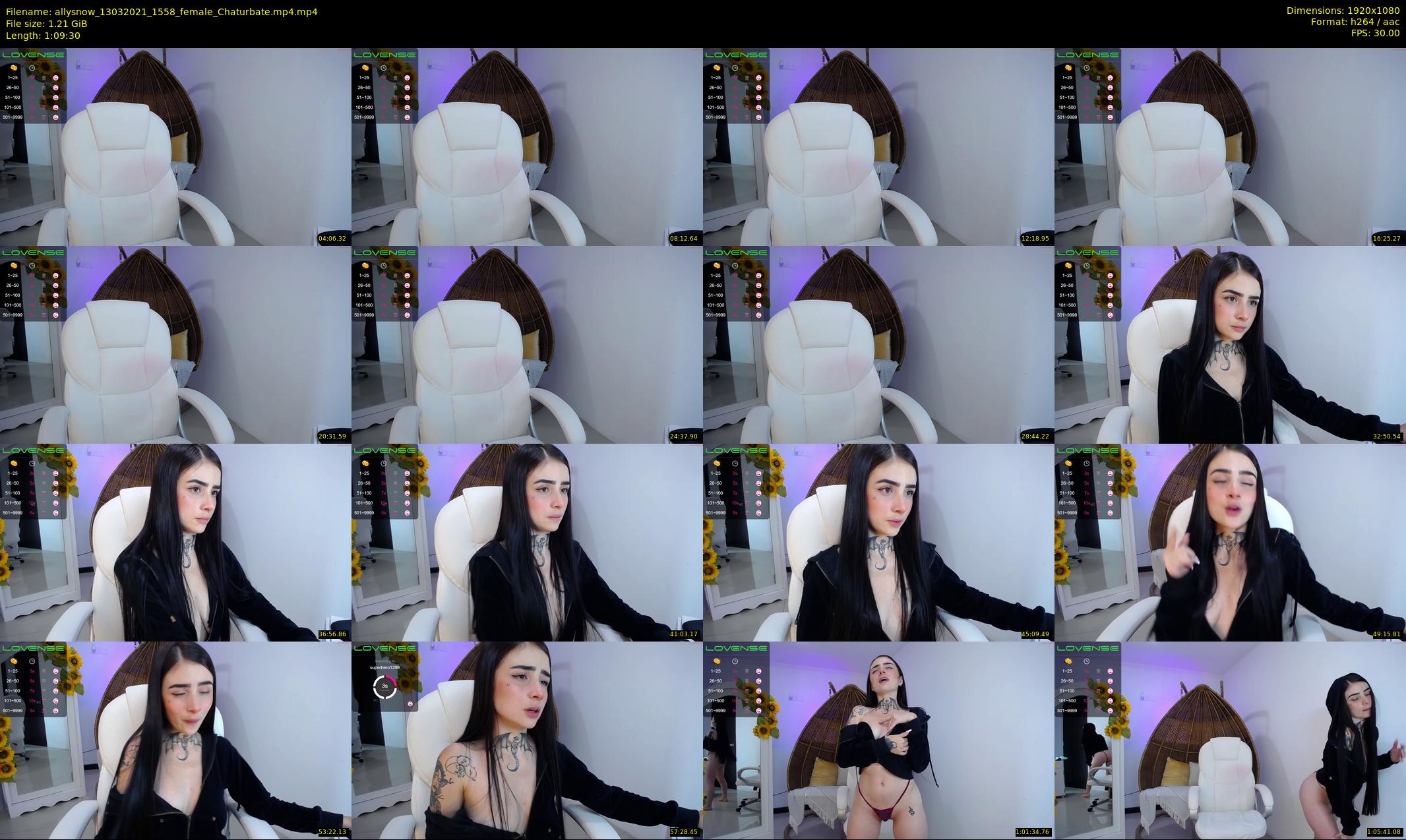 allysnow — 70 minute Chaturbate female cam show recording, 1080p, Mar 13, 2021