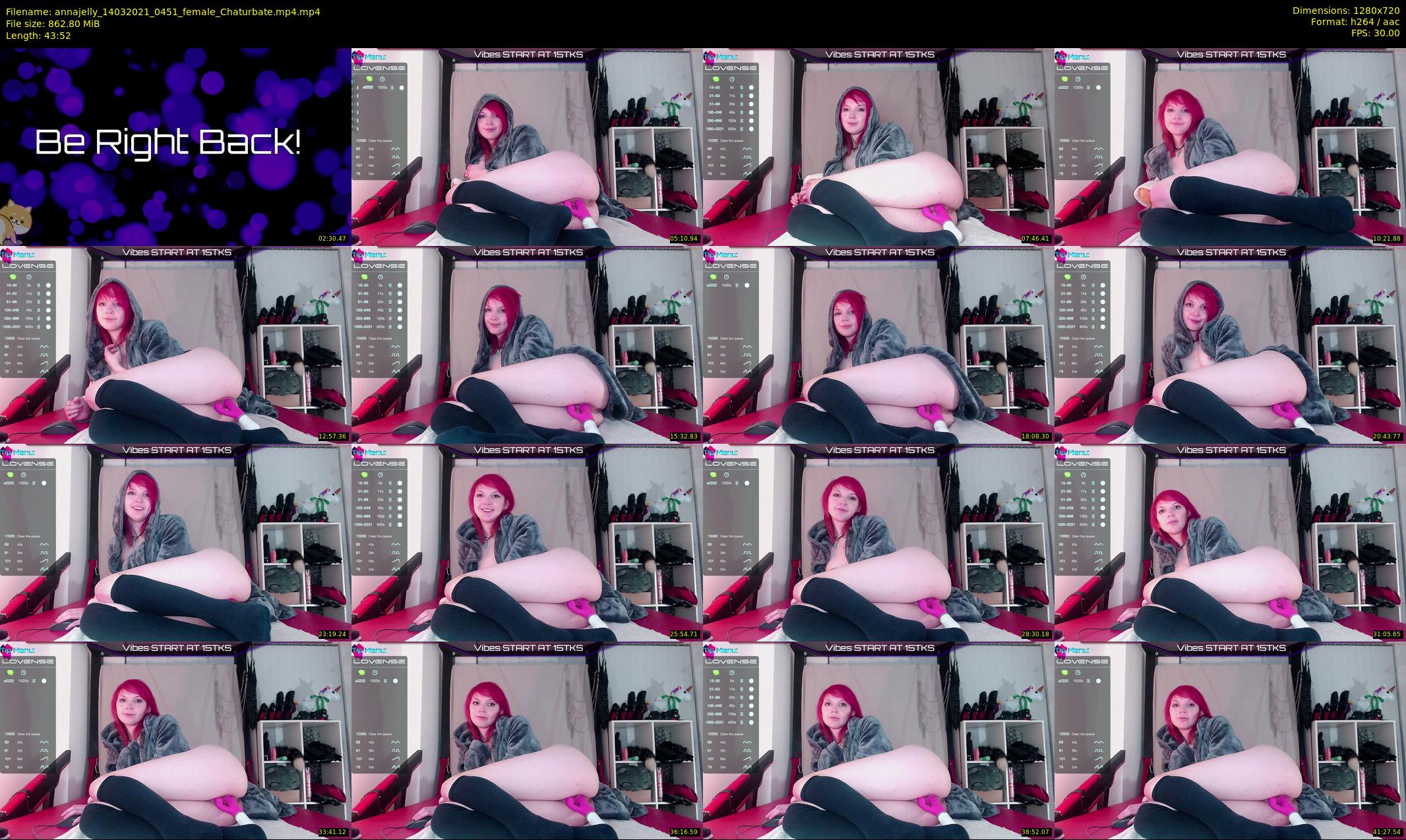 annajelly — 44 minute Chaturbate couple cam show recording, 720p, Mar 14, 2021