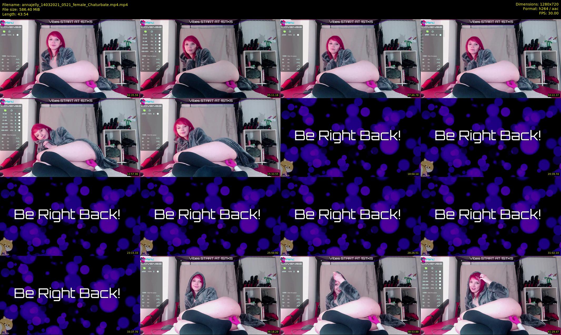 annajelly — 44 minute Chaturbate couple cam show recording, 720p, Mar 14, 2021