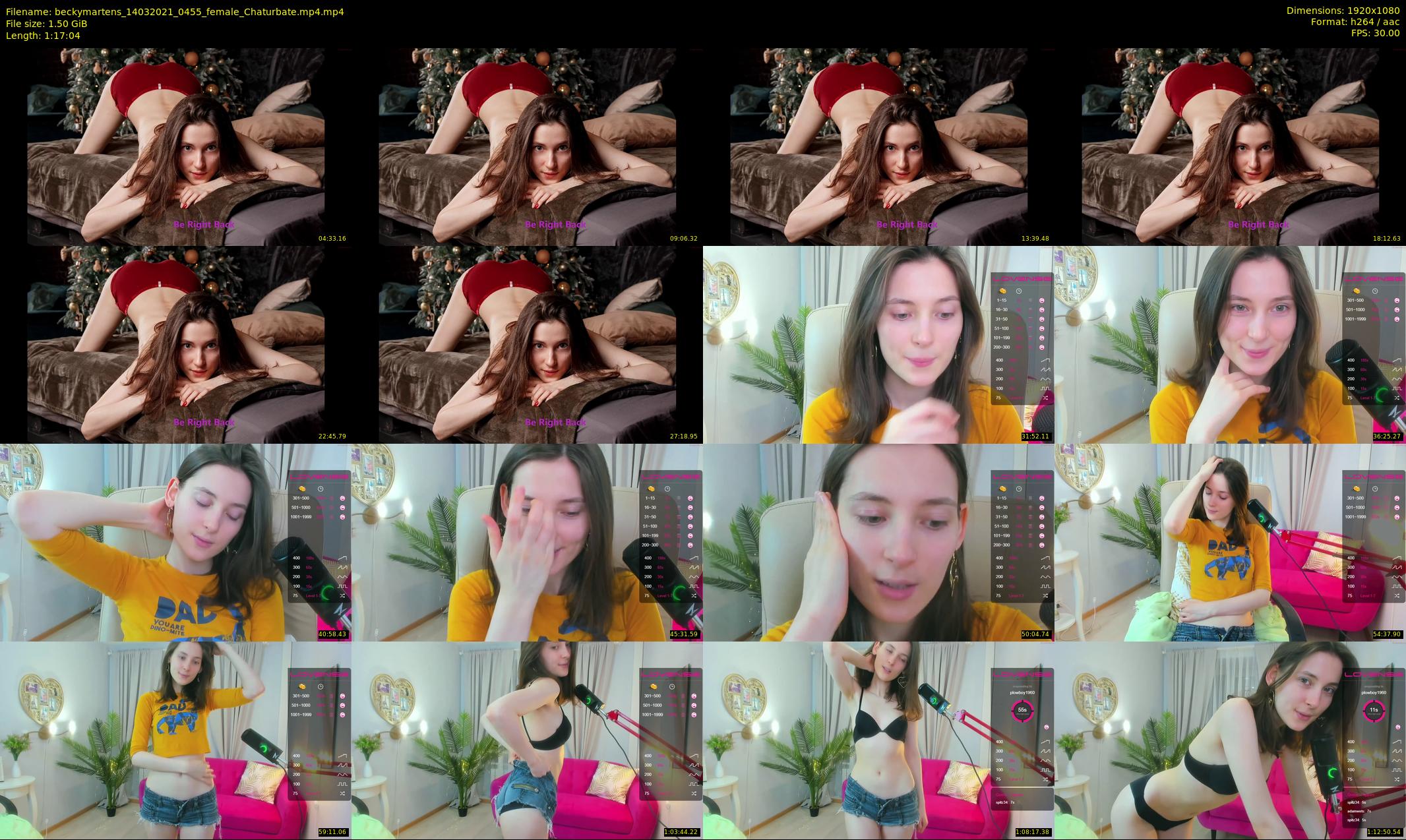 beckymartens — 78 minute Chaturbate female cam show recording, 1080p, Mar 14, 2021