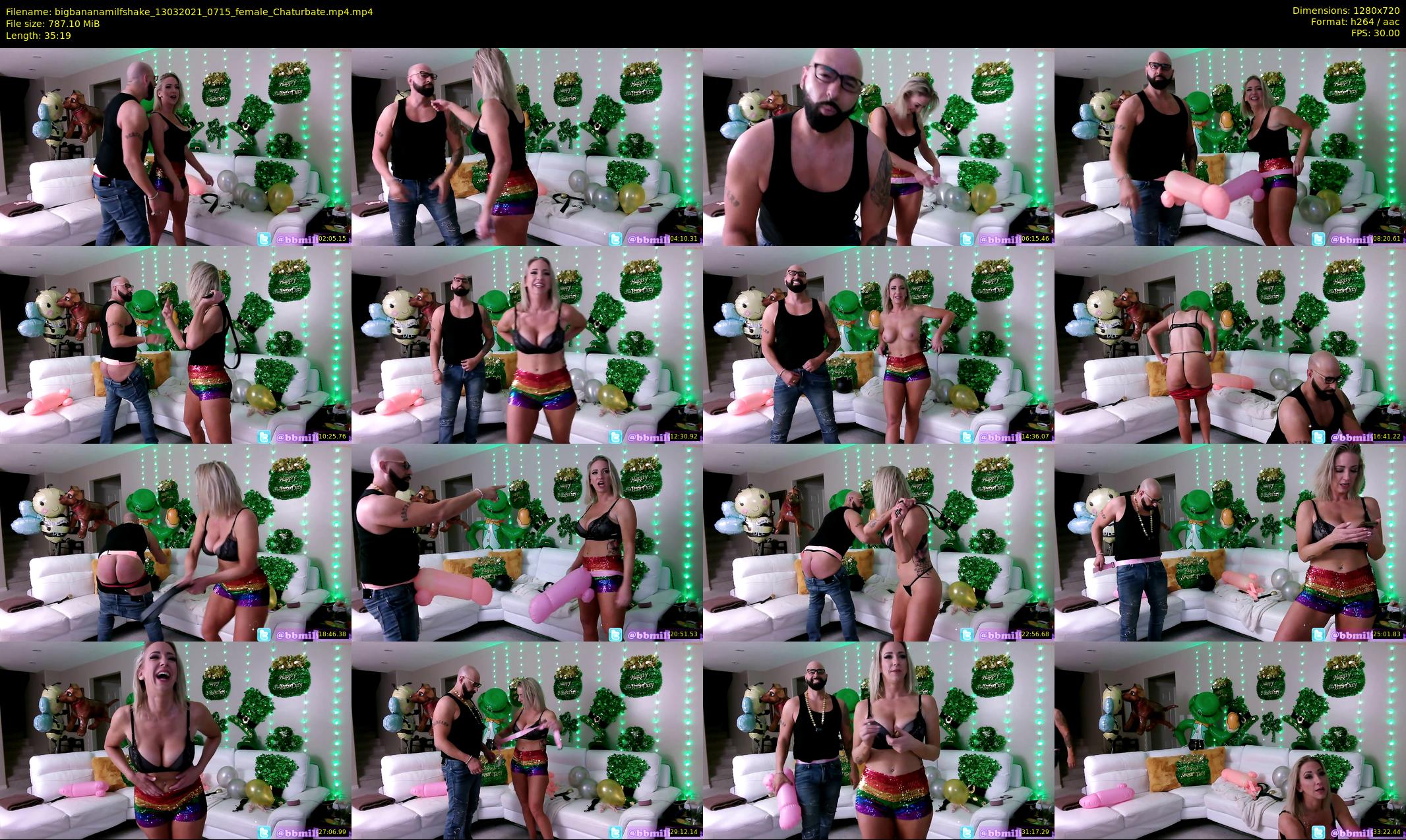 bigbananamilfshake — 36 minute Chaturbate couple cam show recording, 720p, Mar 13, 2021