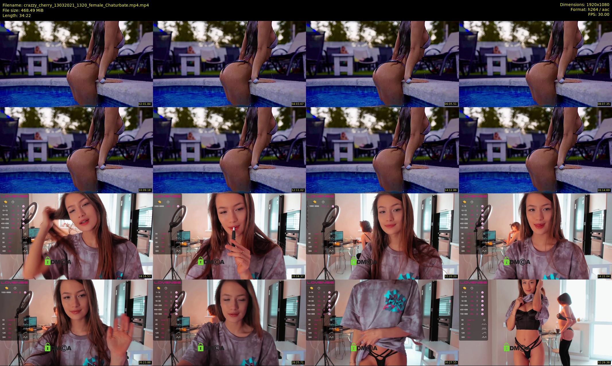 crazzy_cherry — 35 minute Chaturbate female cam show recording, 1080p, Mar 13, 2021