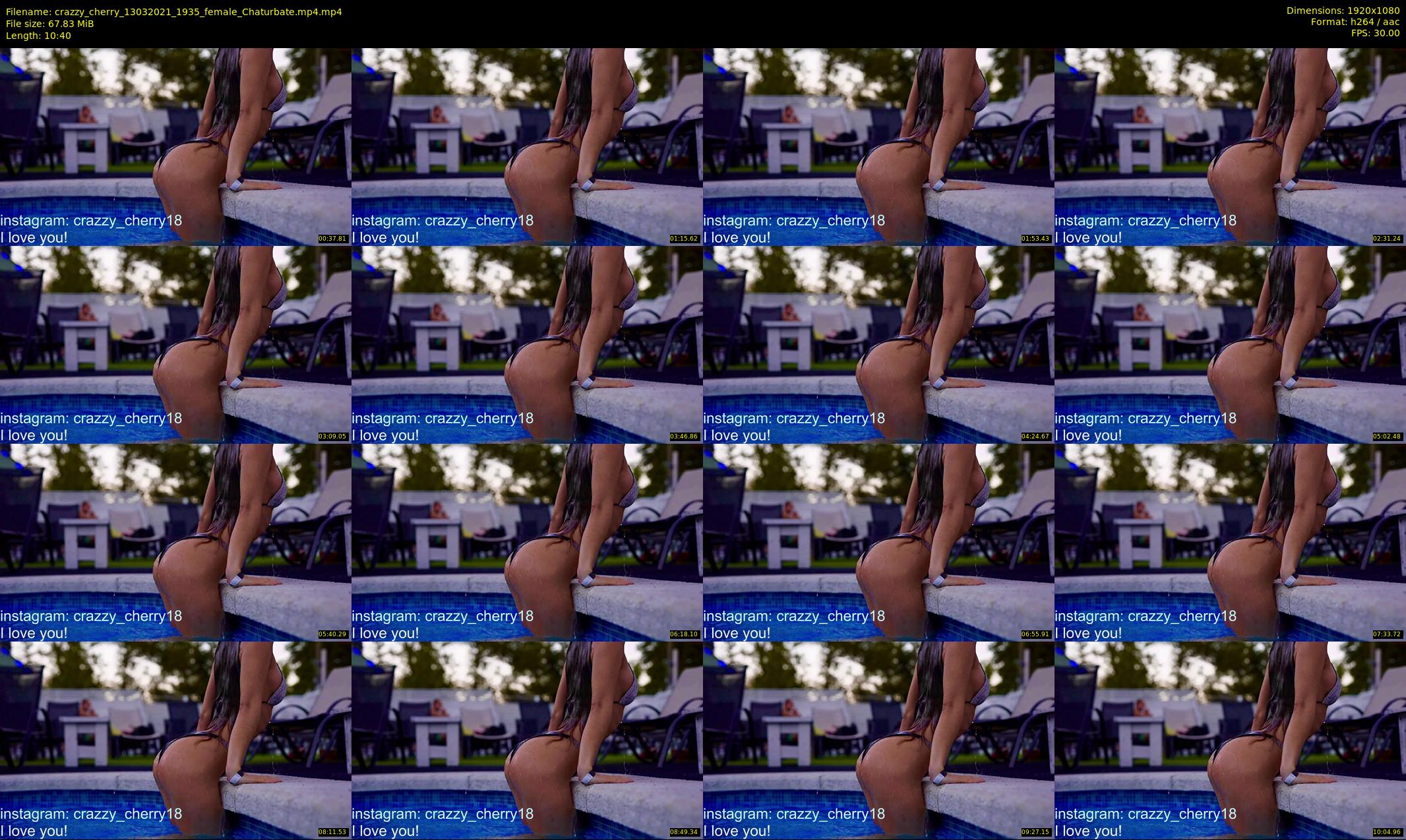 crazzy_cherry — 11 minute Chaturbate female cam show recording, 1080p, Mar 13, 2021