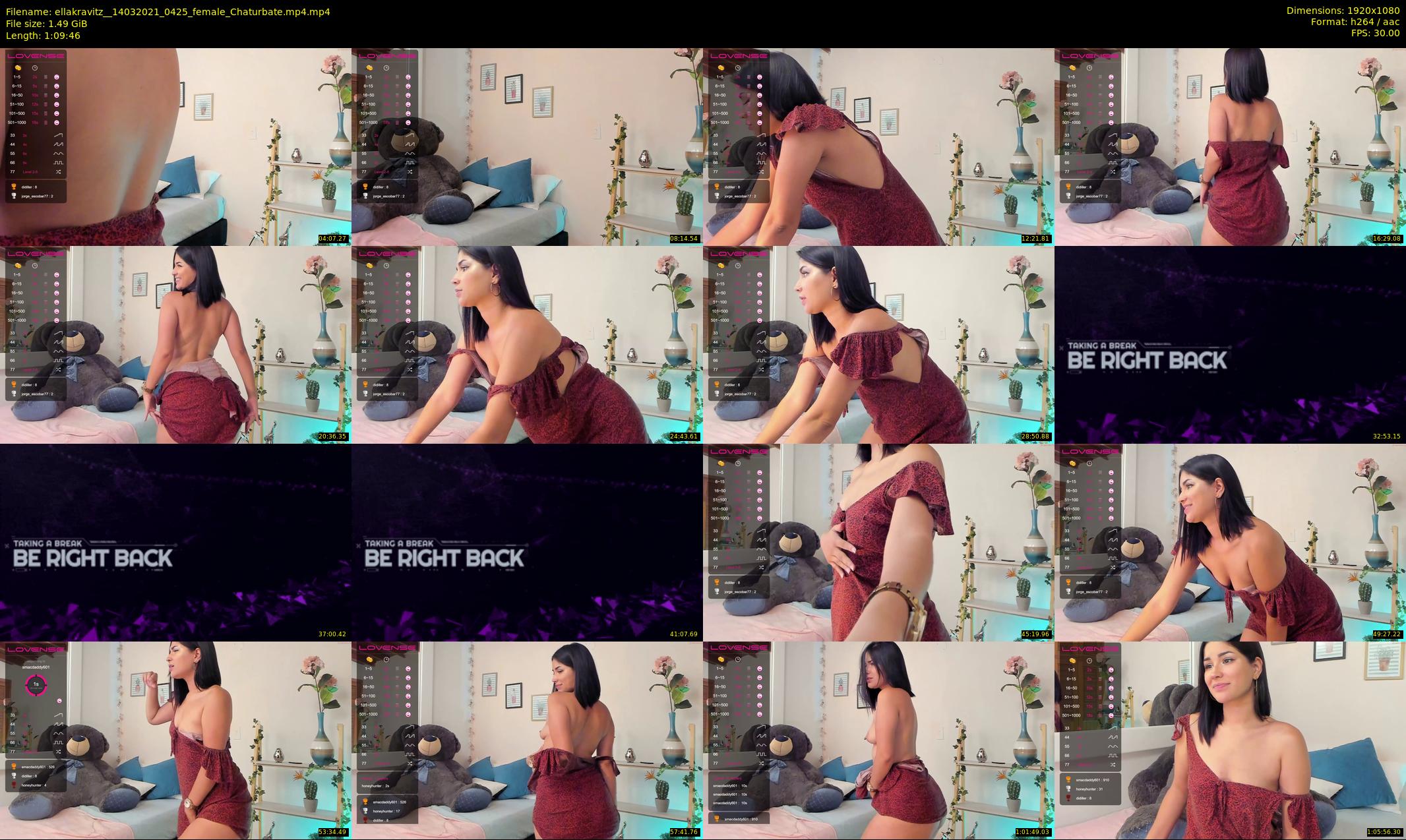 ellakravitz_ — 70 minute Chaturbate female cam show recording, 1080p, Mar 14, 2021