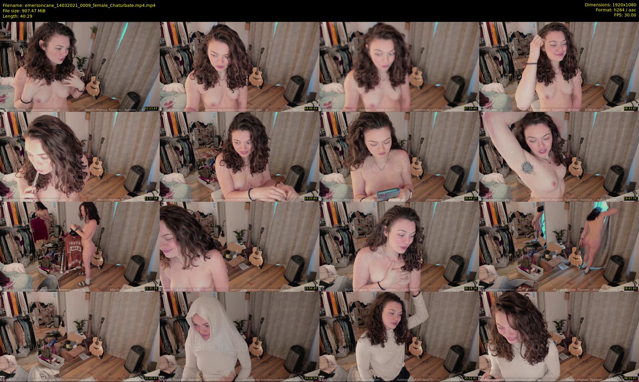 emersoncane — 41 minute Chaturbate female cam show recording, 1080p, Mar 14, 2021