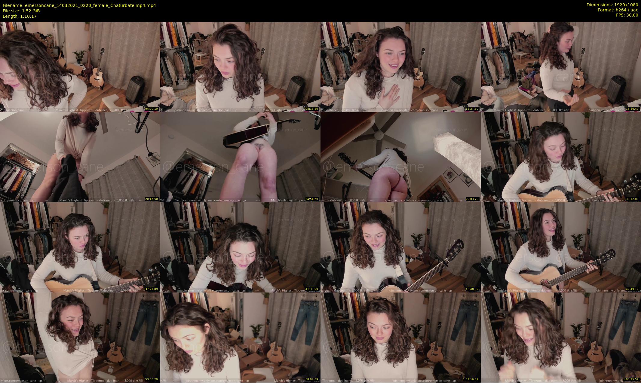 emersoncane — 71 minute Chaturbate female cam show recording, 1080p, Mar 14, 2021