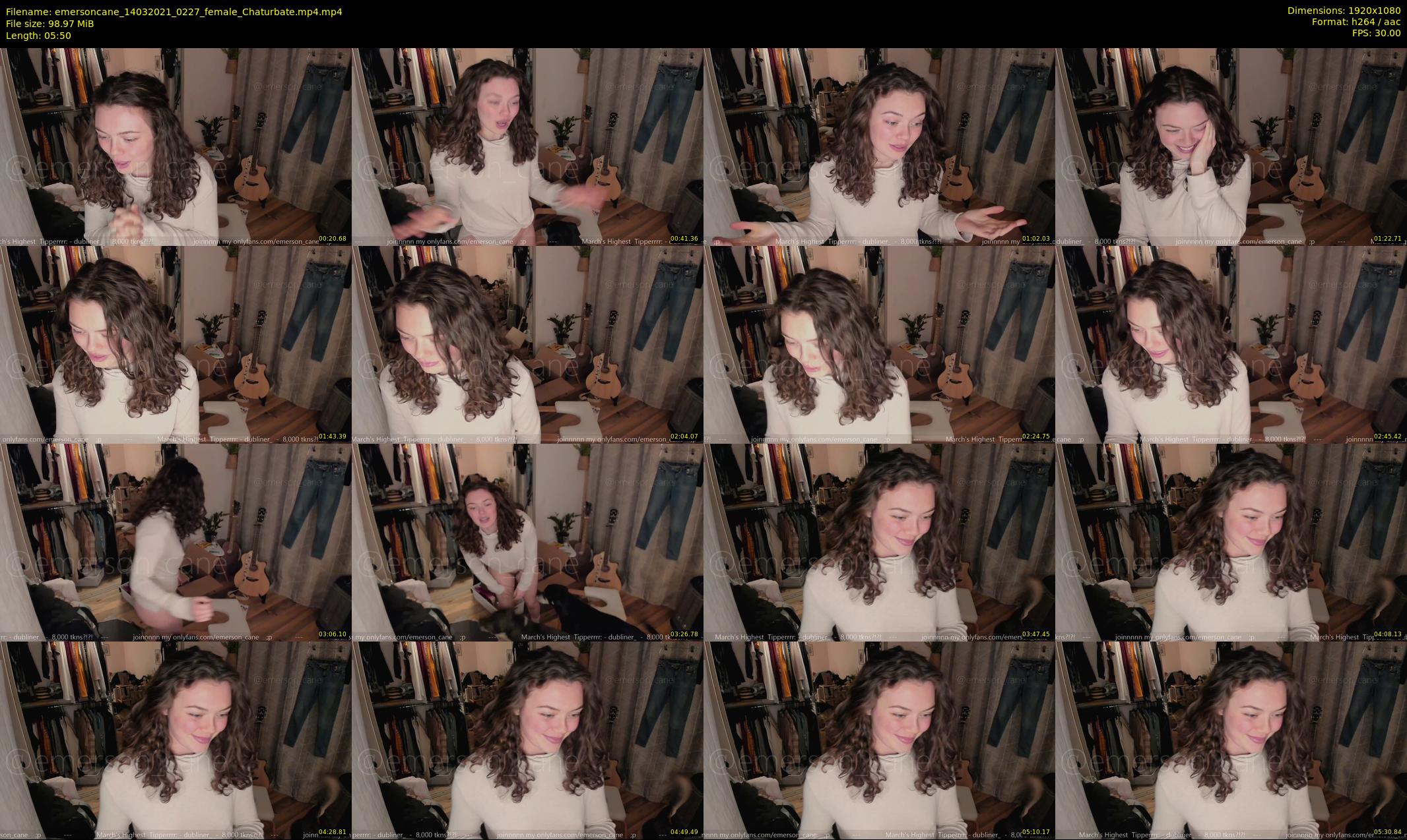emersoncane — 6 minute Chaturbate female cam show recording, 1080p, Mar 14, 2021