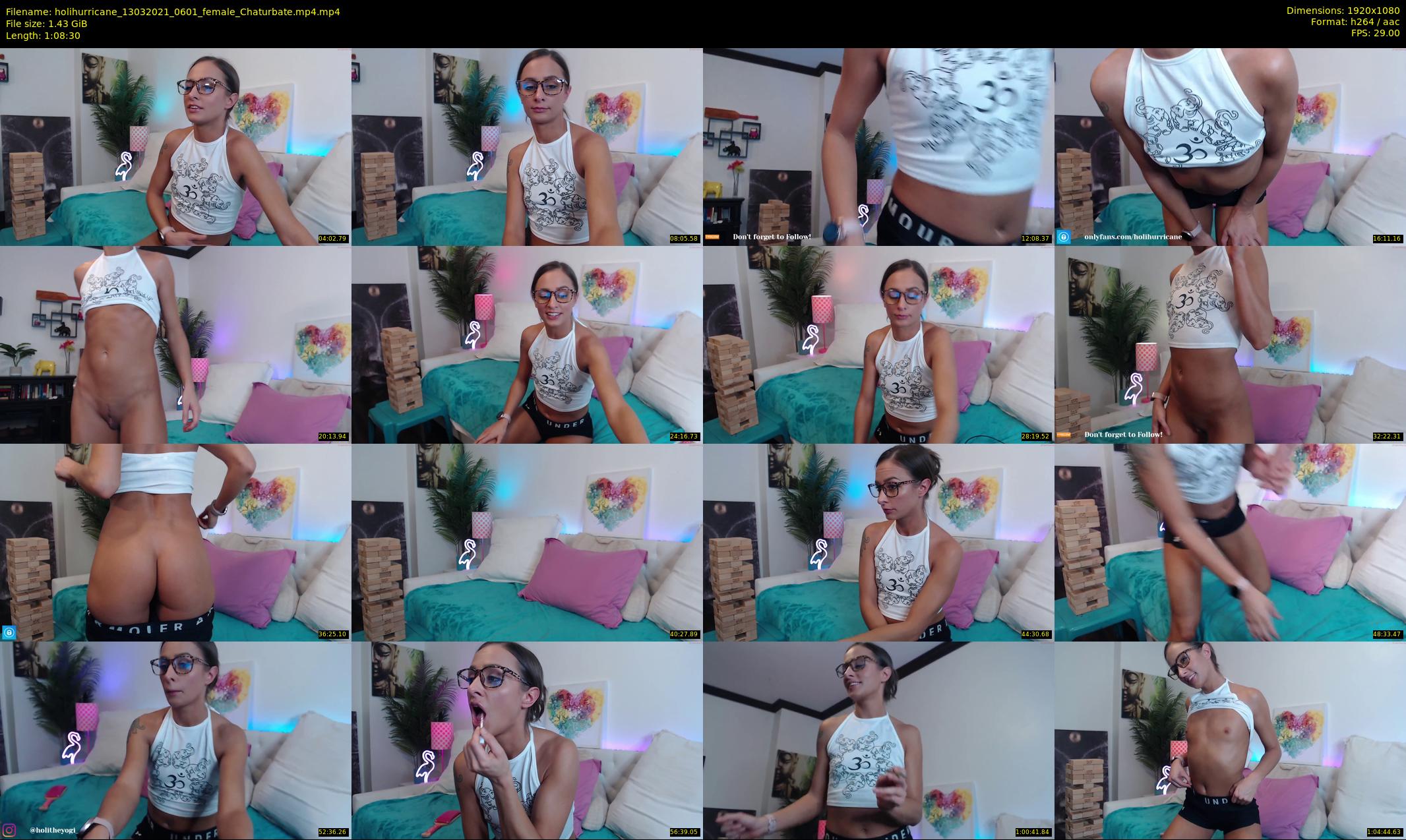 holihurricane — 69 minute Chaturbate female cam show recording, 1080p, Mar 13, 2021