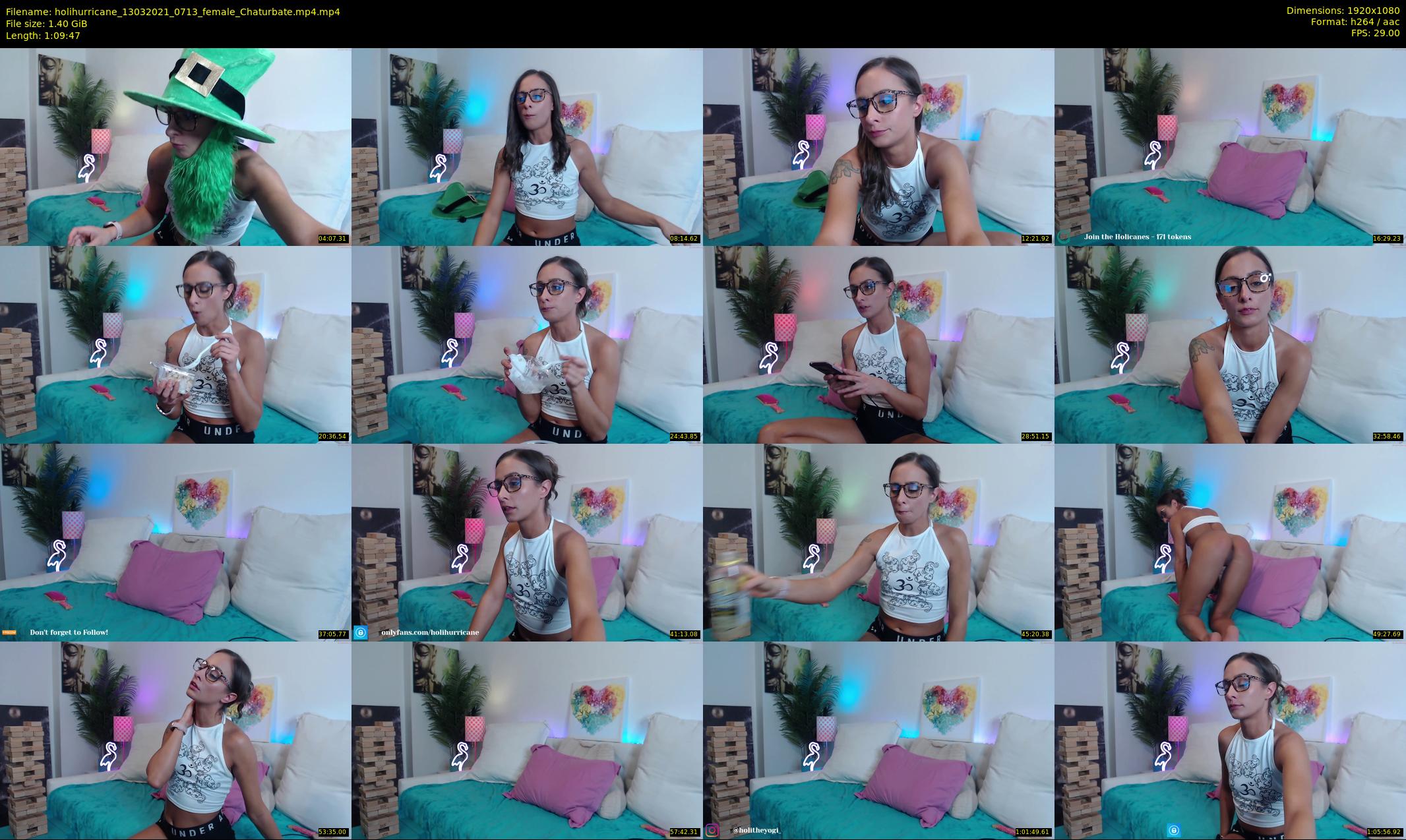 holihurricane — 70 minute Chaturbate female cam show recording, 1080p, Mar 13, 2021