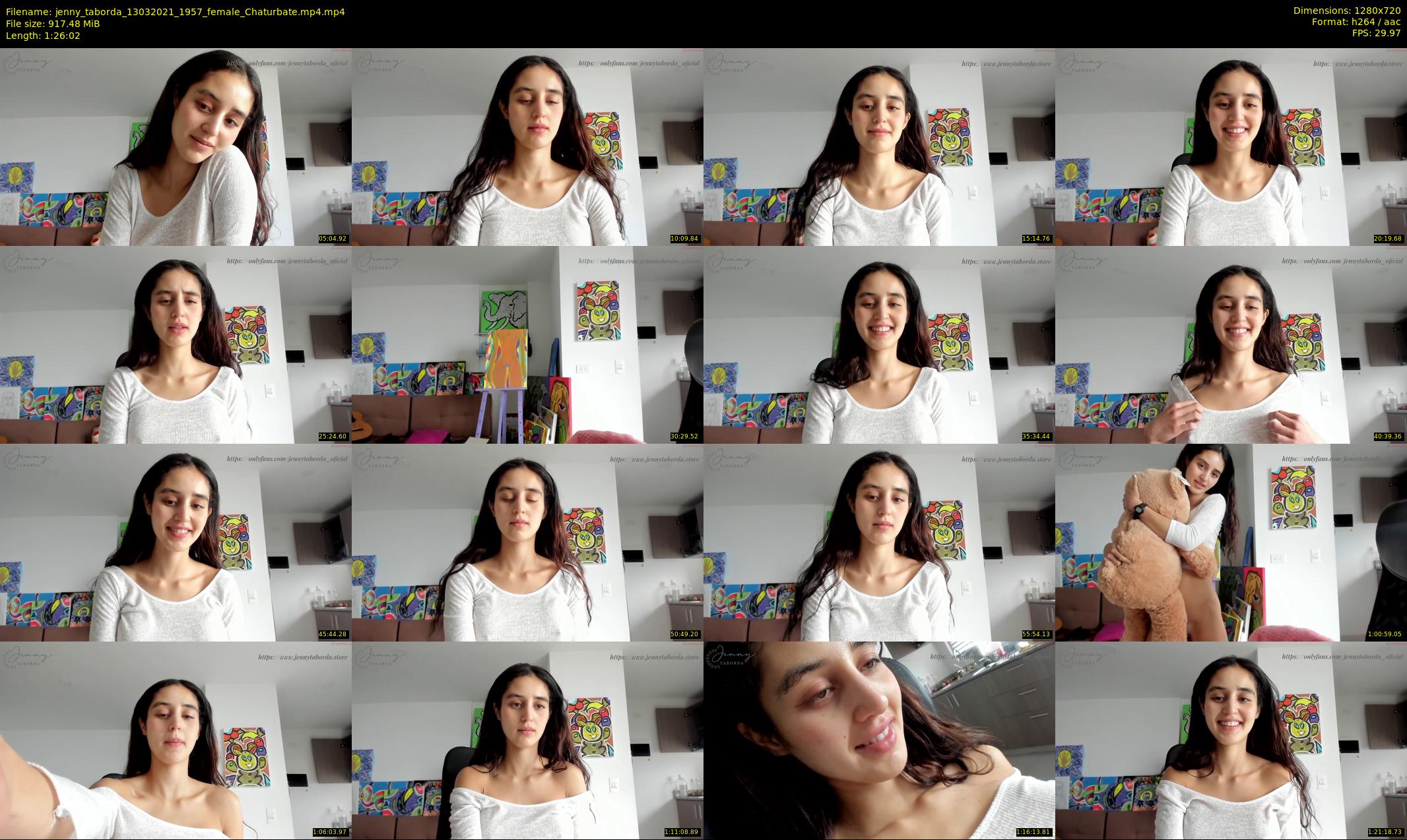 jenny_taborda — 87 minute Chaturbate female cam show recording, 720p, Mar 13, 2021