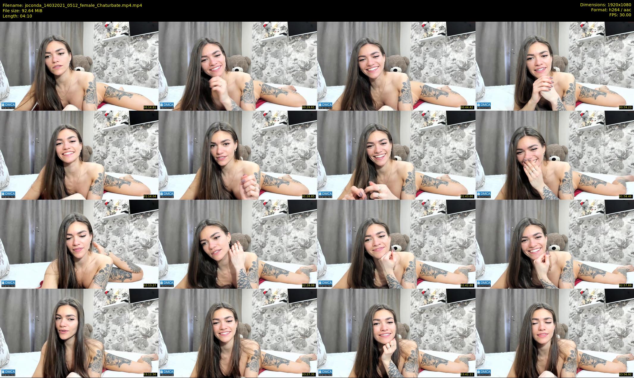 joconda — 5 minute Chaturbate female cam show recording, 1080p, Mar 14, 2021