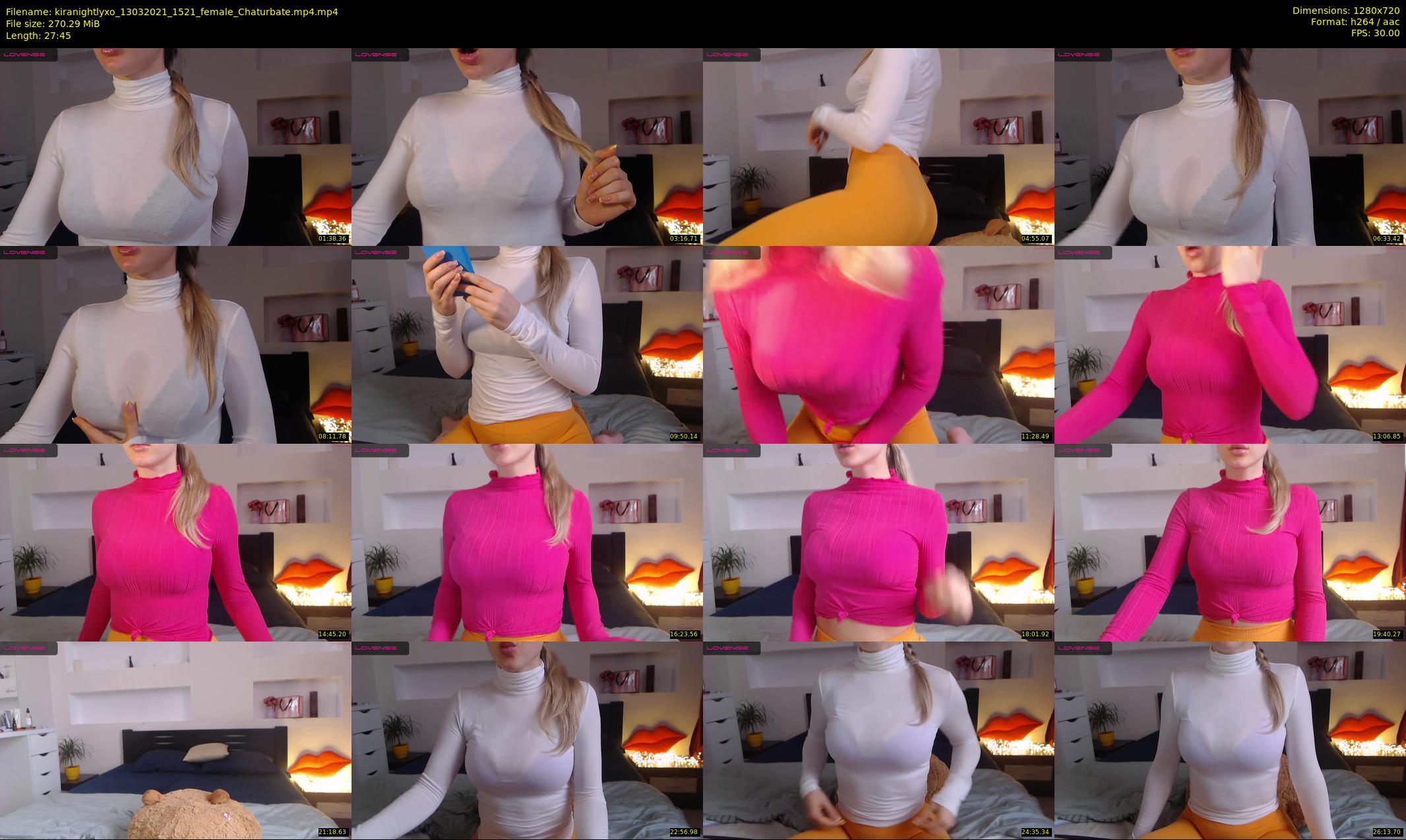 kiranightlyxo — 28 minute Chaturbate female cam show recording, 720p, Mar 13, 2021