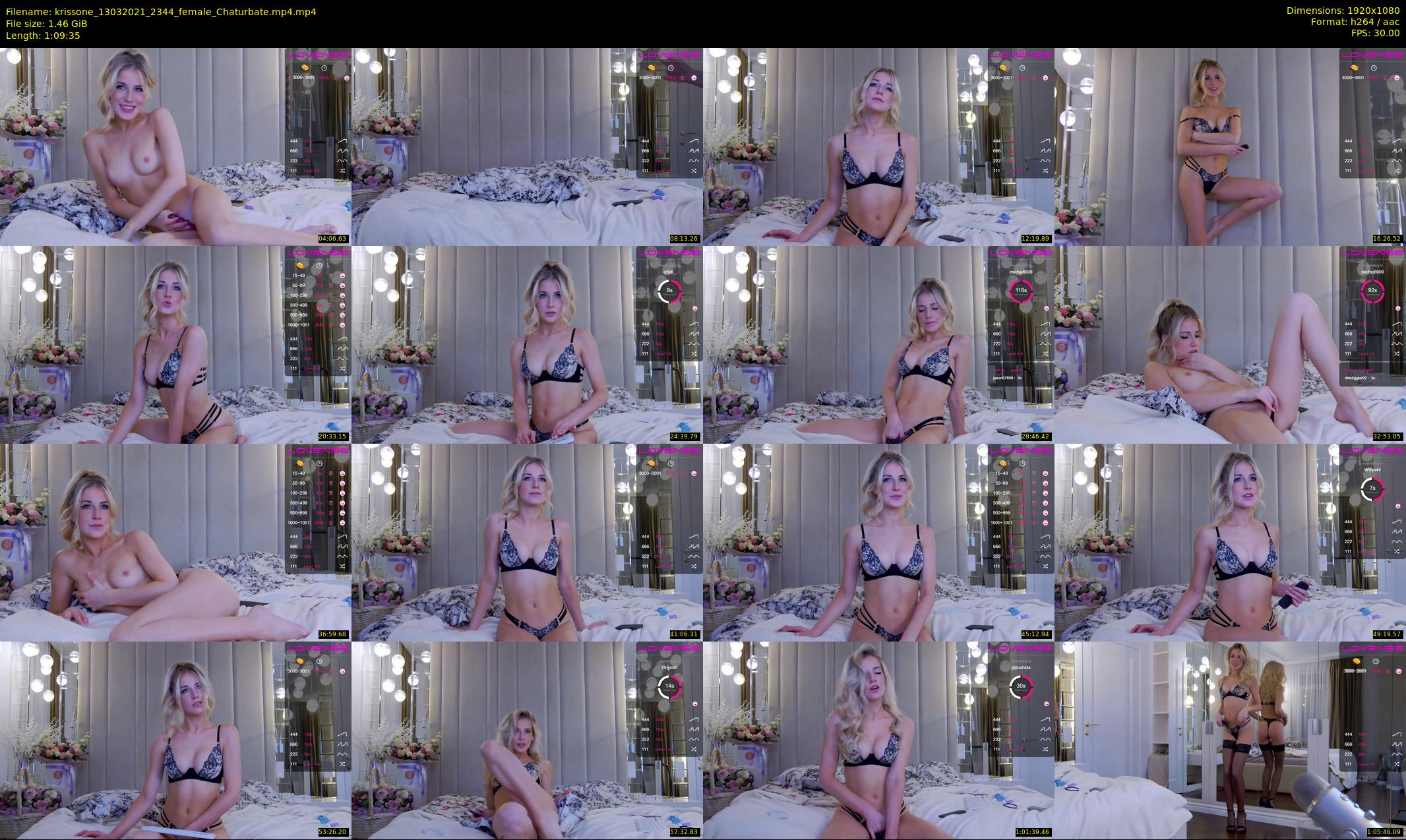krissone — 70 minute Chaturbate female cam show recording, 1080p, Mar 13, 2021