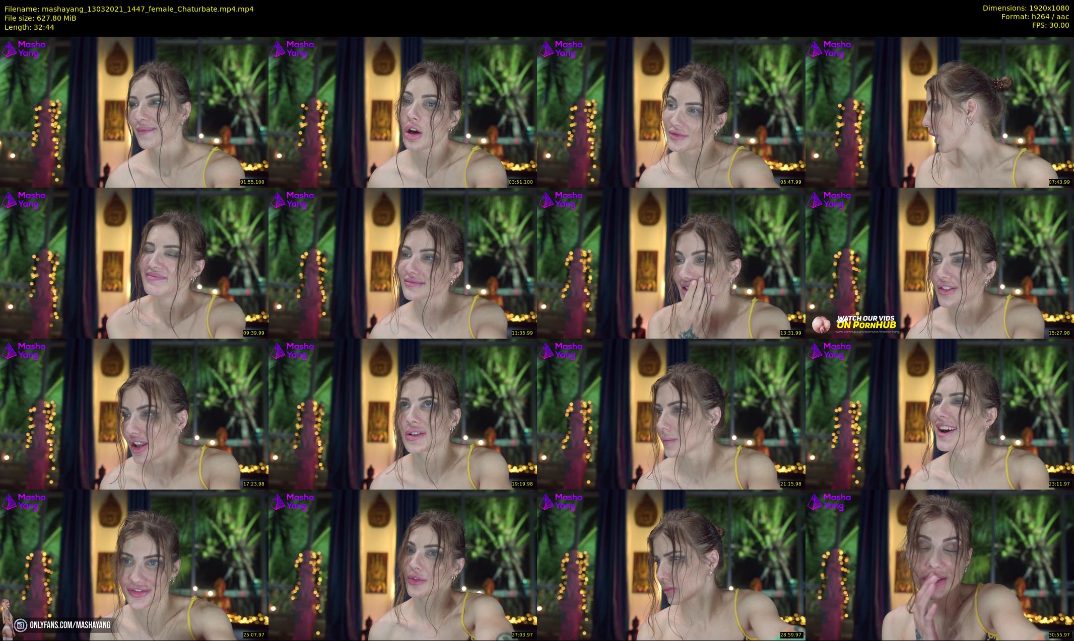 mashayang — 33 minute Chaturbate female cam show recording, 1080p, Mar 13, 2021