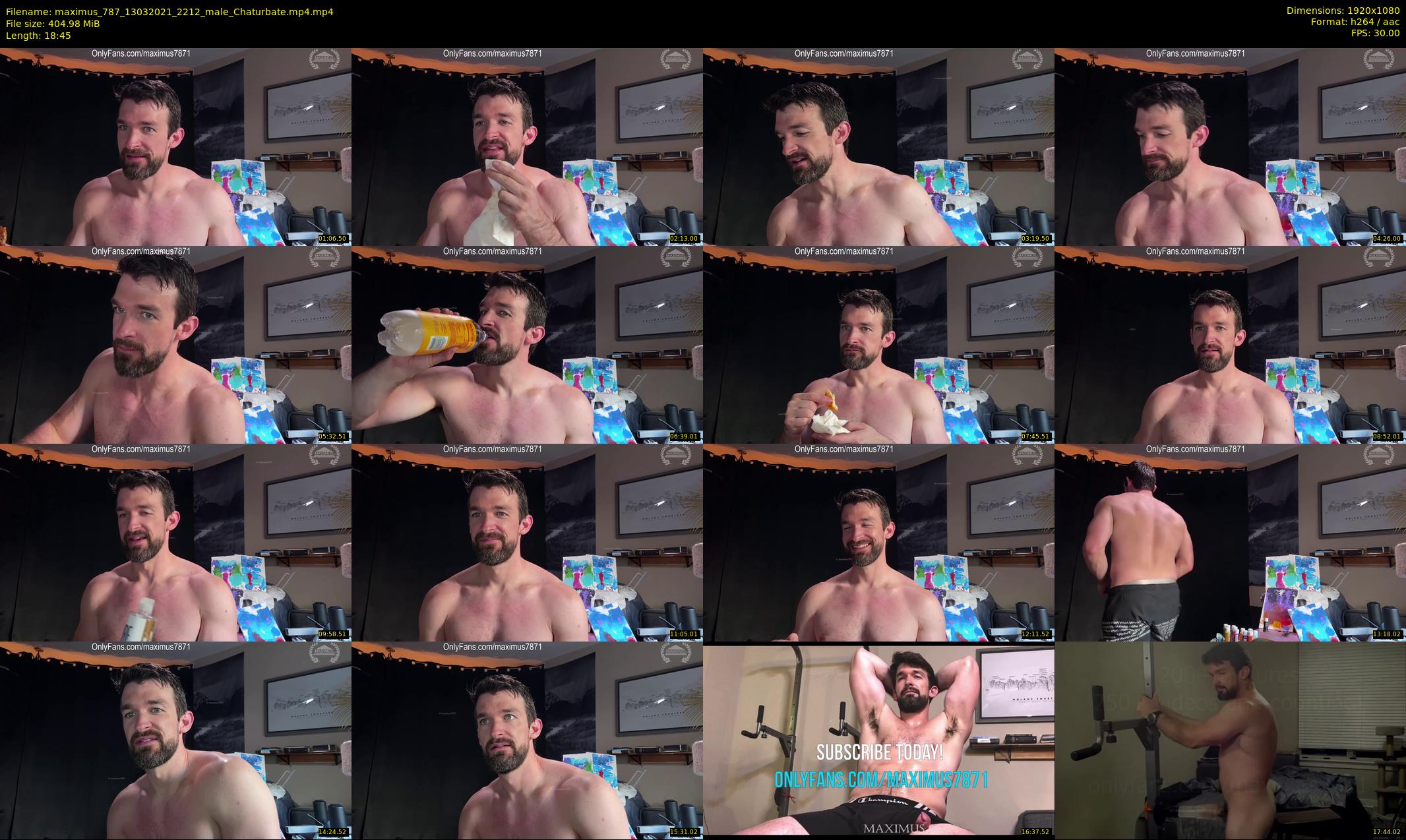 maximus_787 — 19 minute Chaturbate male cam show recording, 1080p, Mar 13, 2021