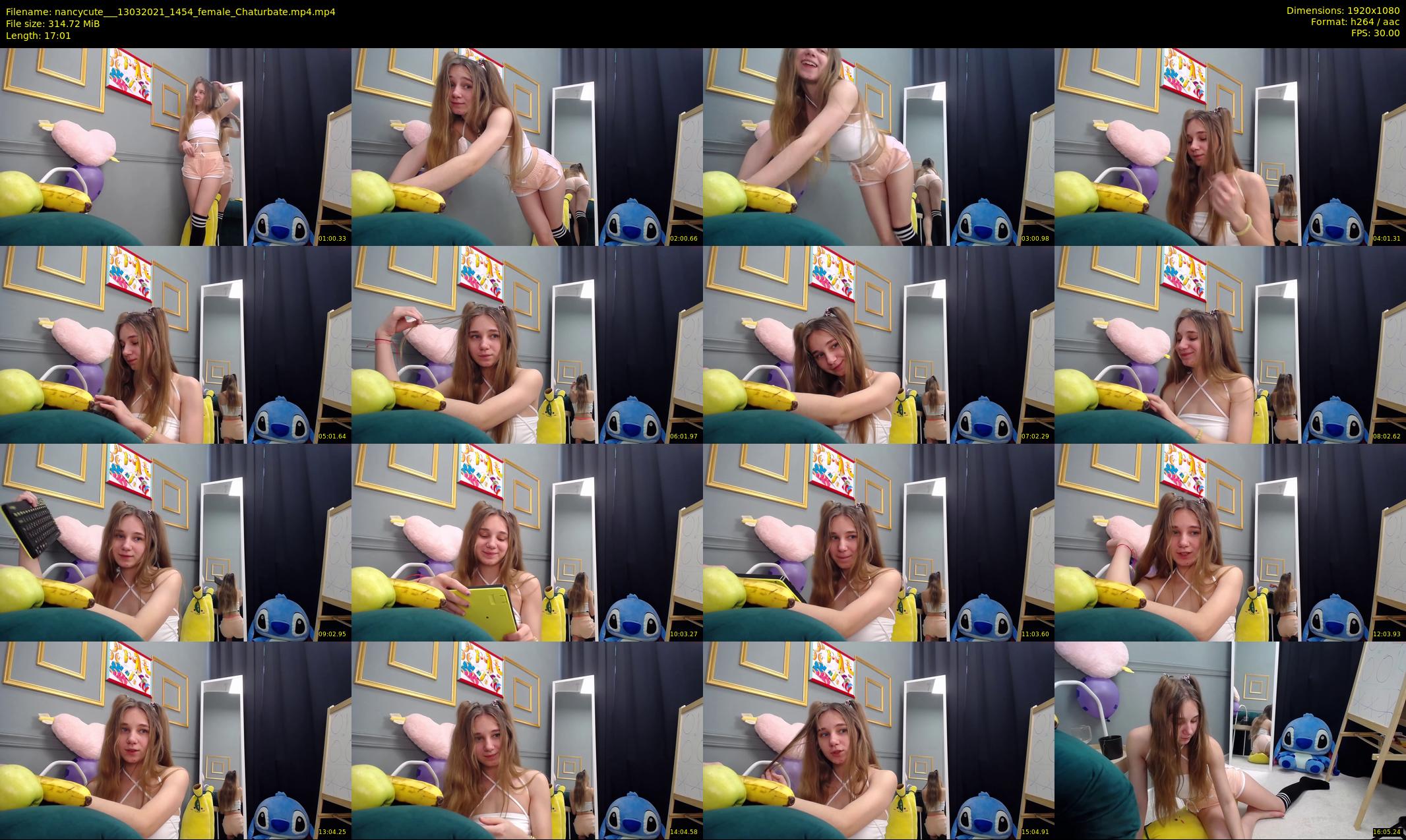 nancycute__ — 18 minute Chaturbate female cam show recording, 1080p, Mar 13, 2021