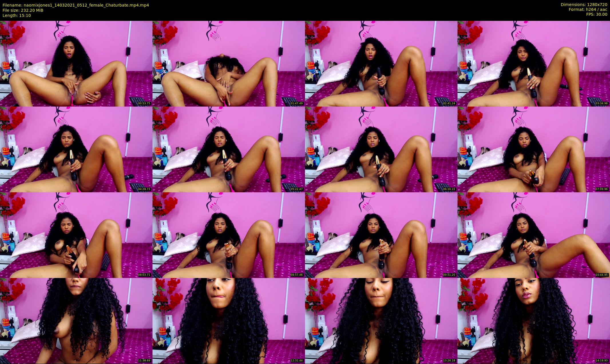 naomixjones1 — 16 minute Chaturbate female cam show recording, 720p, Mar 14, 2021