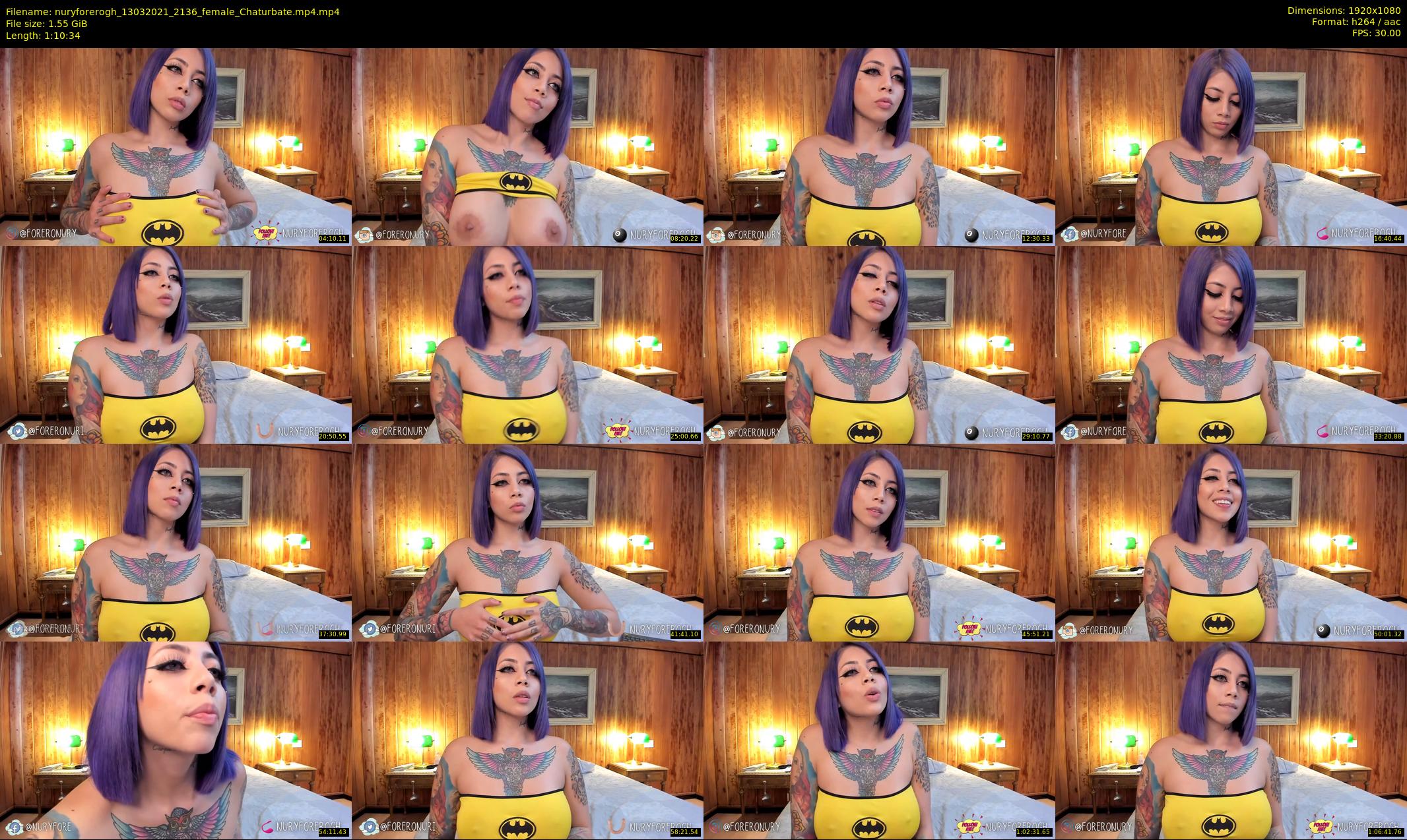 nuryforerogh — 71 minute Chaturbate female cam show recording, 1080p, Mar 13, 2021