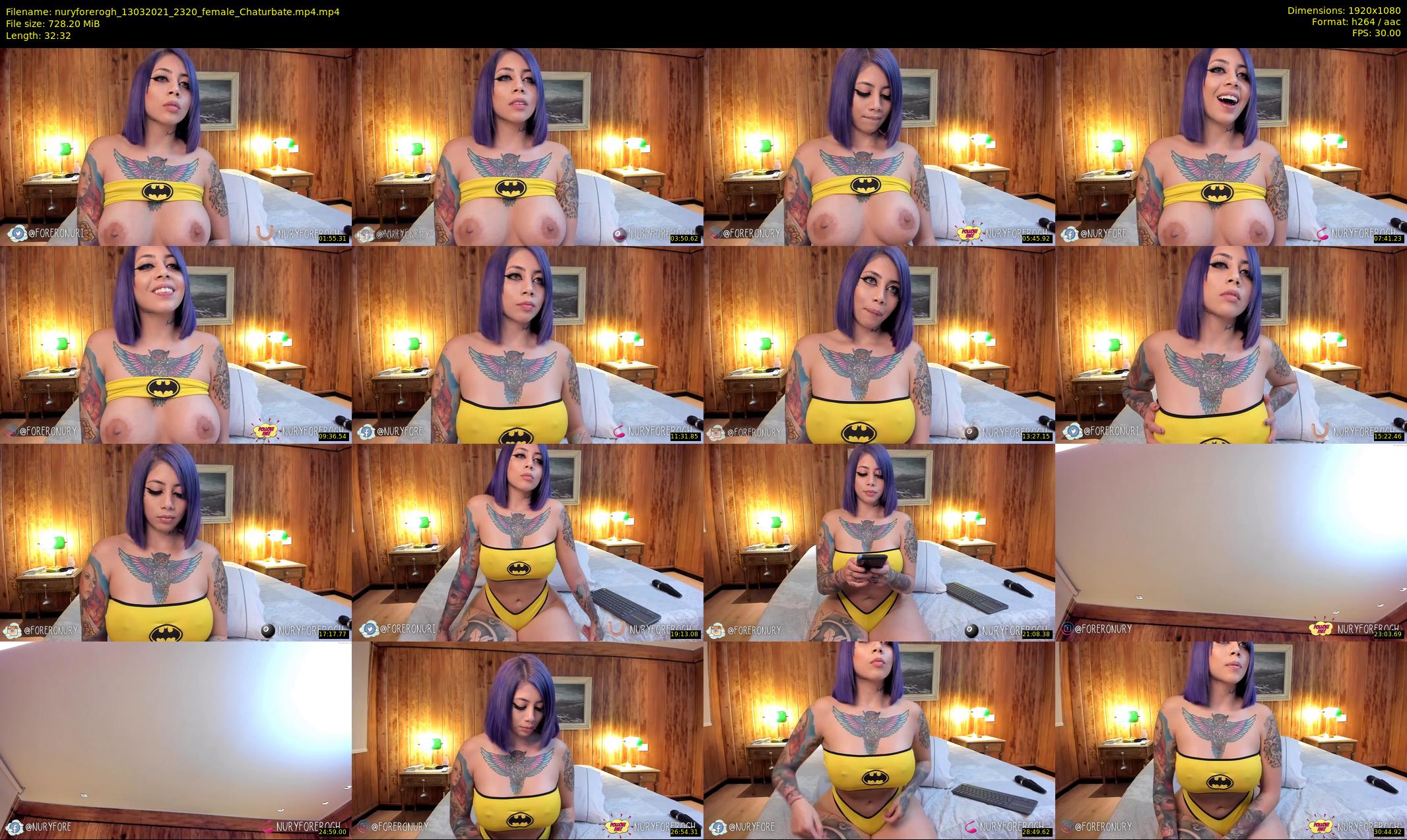nuryforerogh — 33 minute Chaturbate female cam show recording, 1080p, Mar 13, 2021