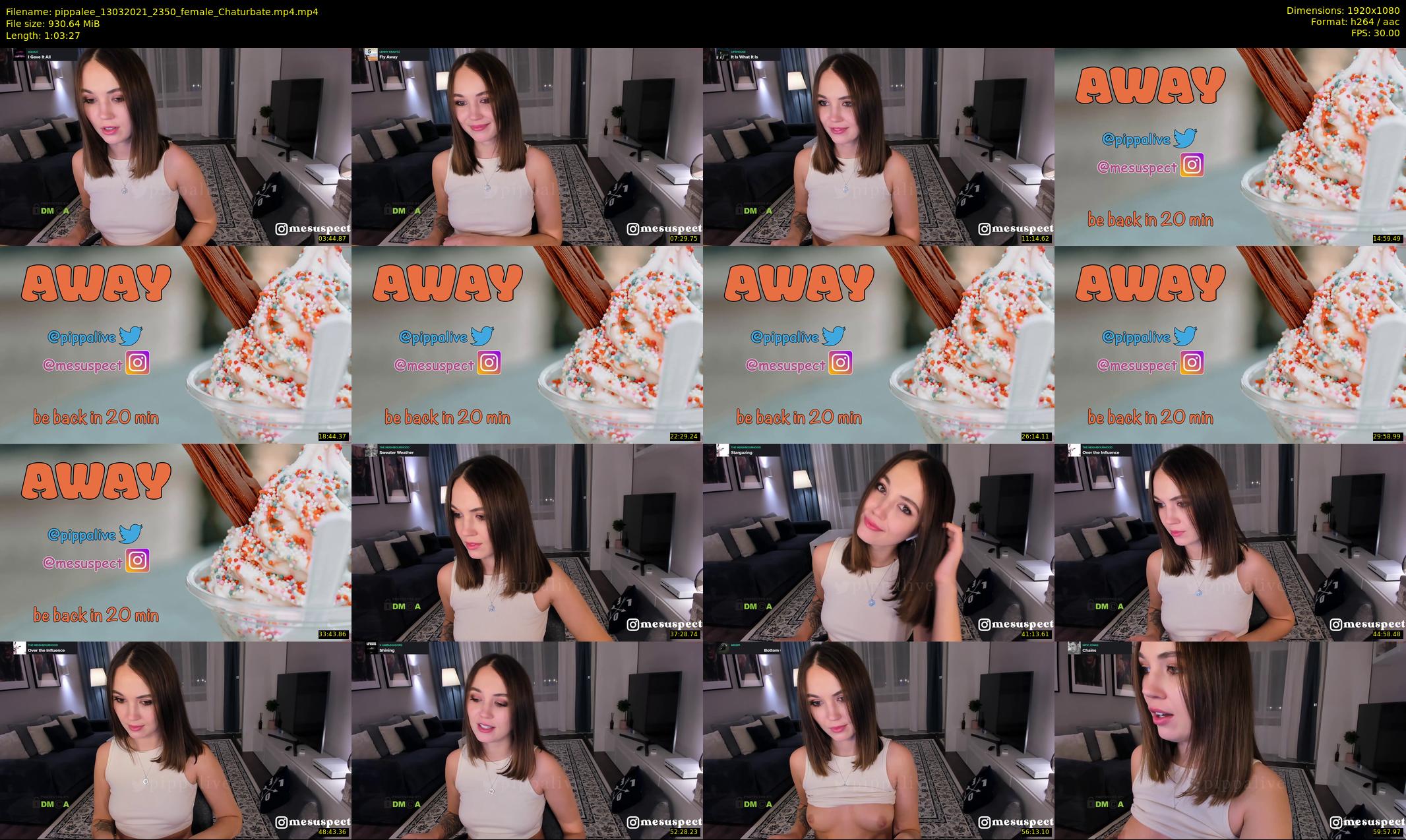 pippalee — 64 minute Chaturbate female cam show recording, 1080p, Mar 13, 2021