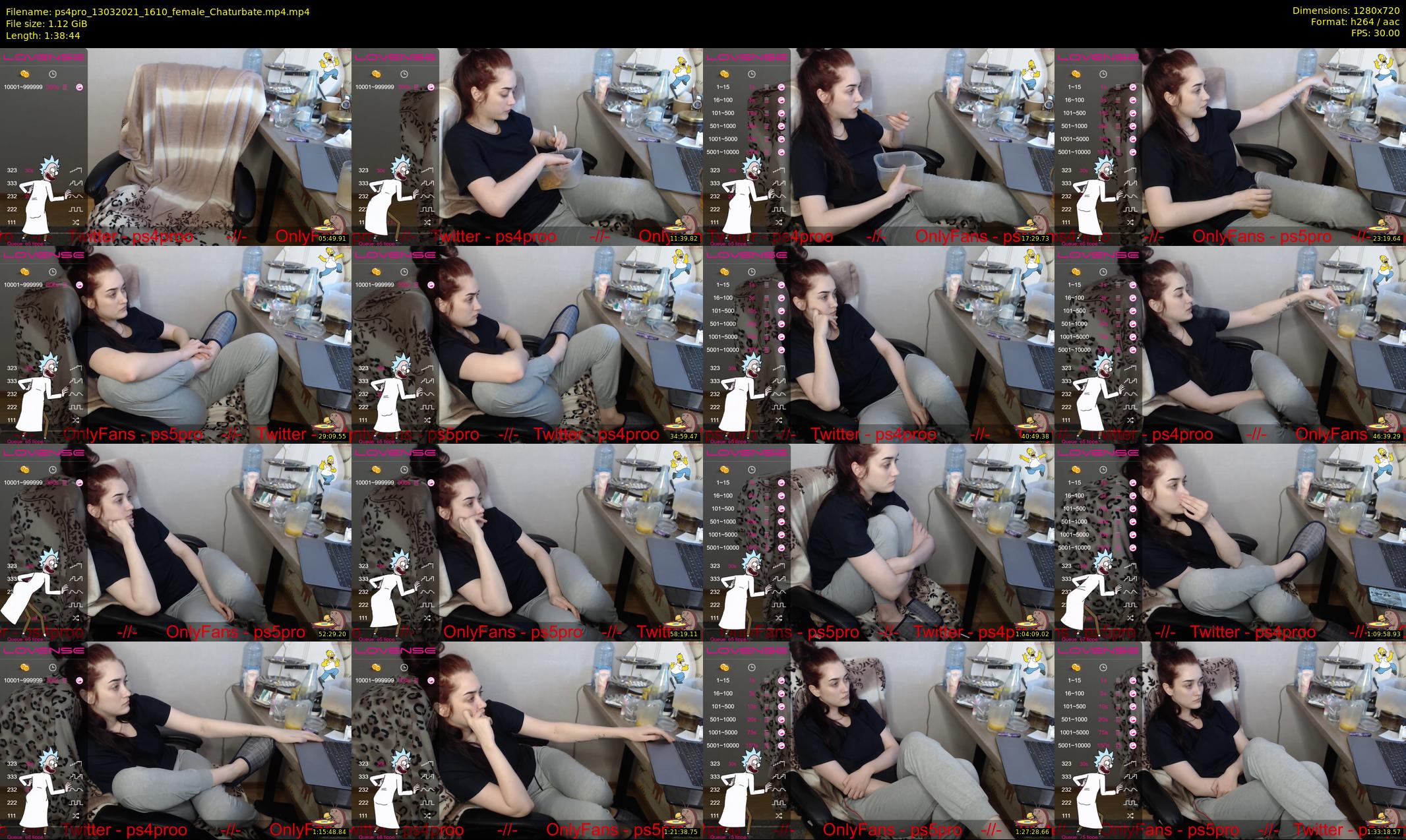 ps4pro — 99 minute Chaturbate female cam show recording, 720p, Mar 13, 2021