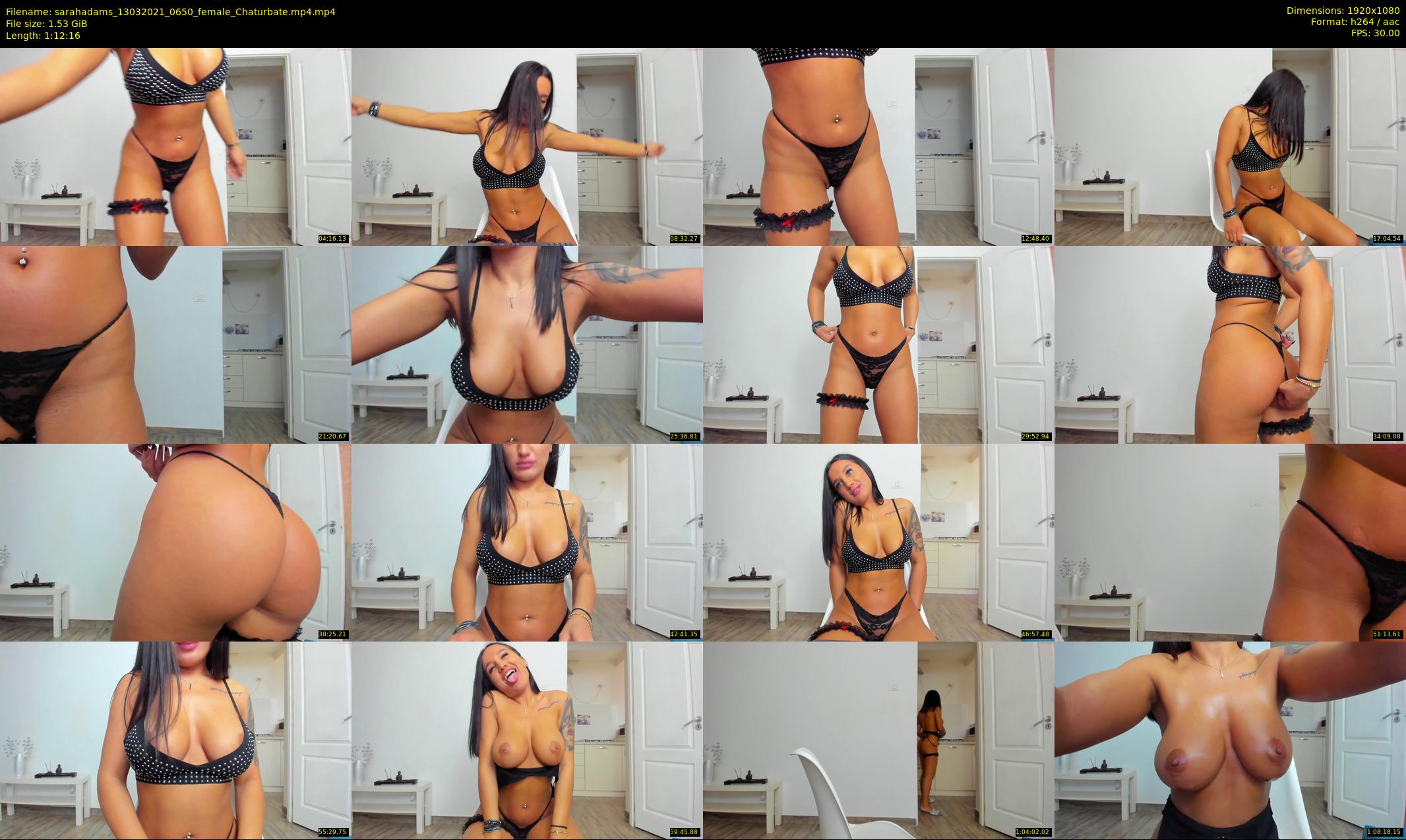 sarahadams — 73 minute Chaturbate female cam show recording, 1080p, Mar 13, 2021