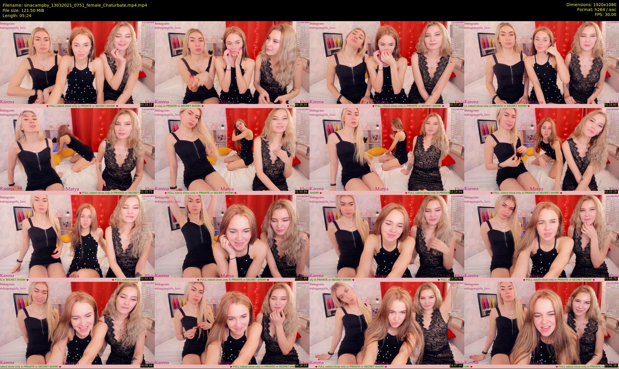 sinacampby — 6 minute Chaturbate couple cam show recording, 1080p, Mar 13, 2021