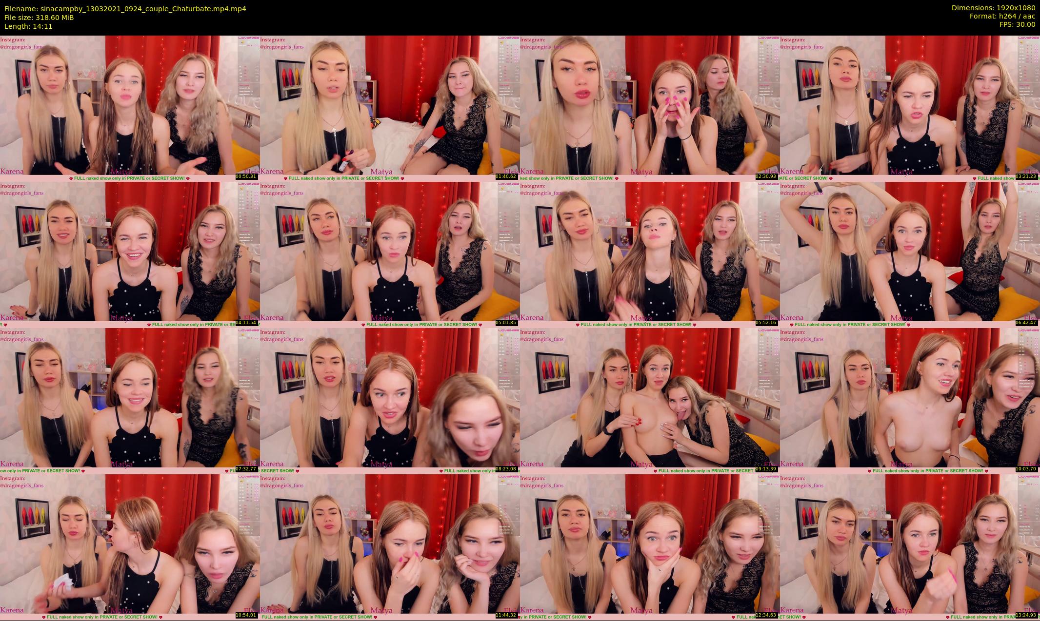 sinacampby — 15 minute Chaturbate couple cam show recording, 1080p, Mar 13, 2021