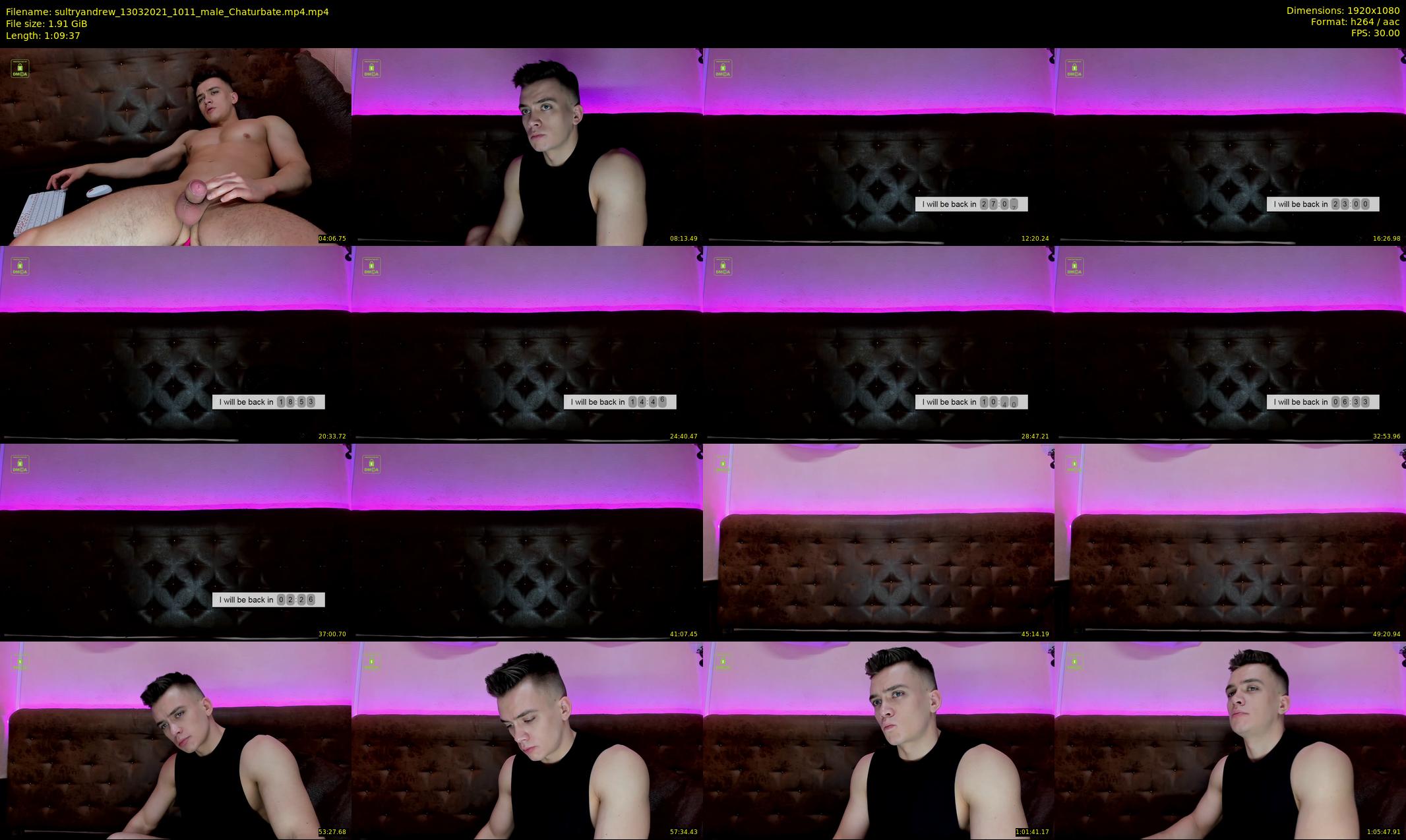 sultryandrew — 70 minute Chaturbate male cam show recording, 1080p, Mar 13, 2021