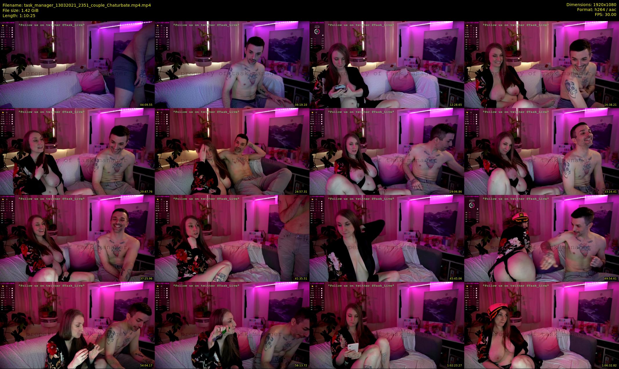 task_manager — 71 minute Chaturbate couple cam show recording, 1080p, Mar 13, 2021